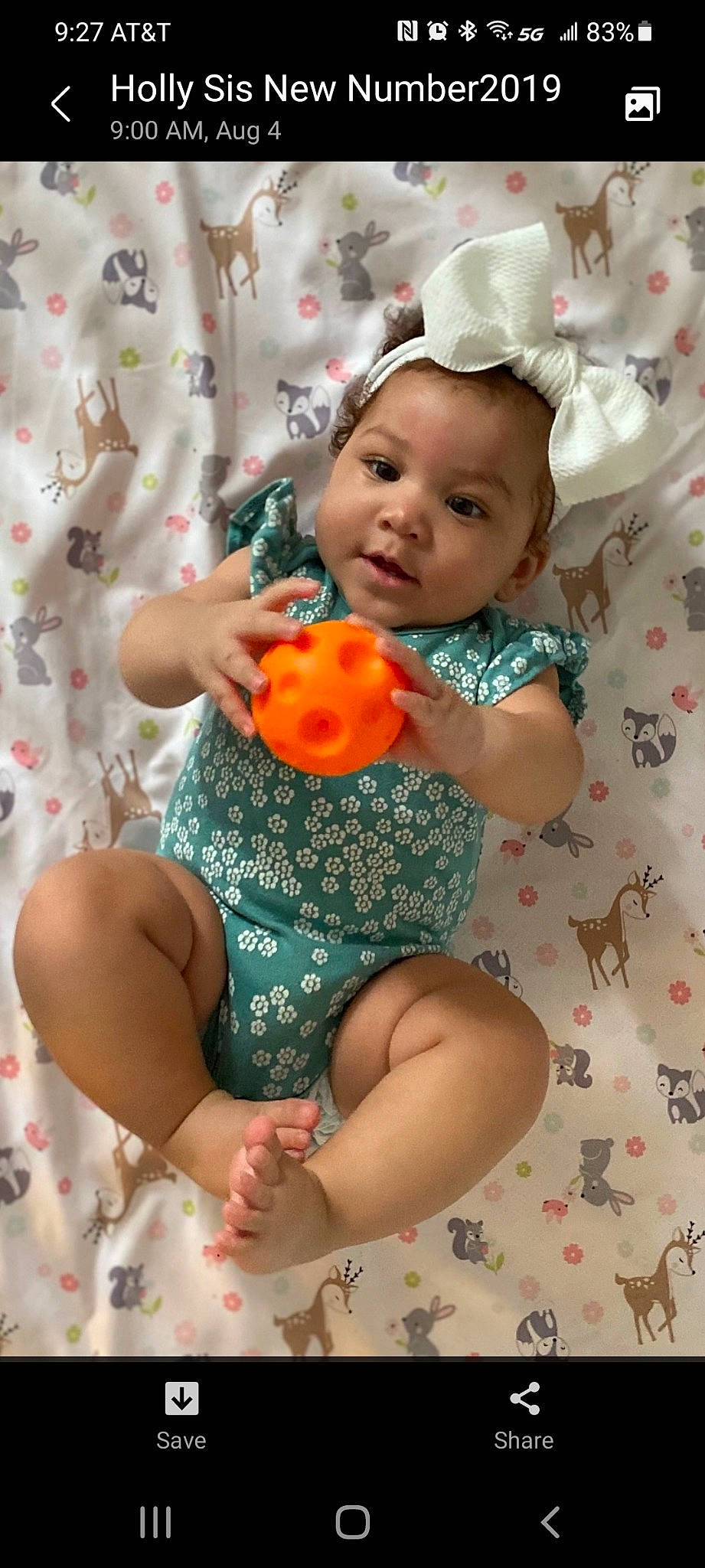 Kaisley joined the competition — help win amazing prizes! arm, baby, baby_toddler_clothing, child, clothing, dress, eye, finger, hand, happy, head, leg, orange, person, pink, skin, sleeve, sock, textile, toddler