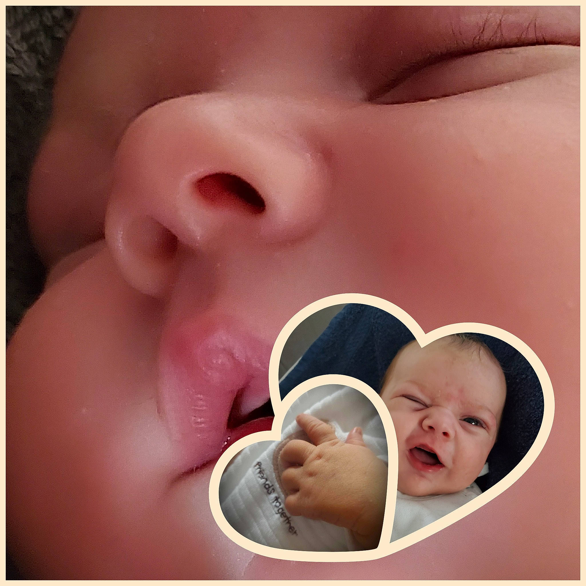 Matéo participe au concours pour gagner de l'argent avec cette photo : baby, cheek, chin, close_up, ear, eye, eyebrow, eyelash, face, gesture, happy, head, jaw, lip, mouth, nose, person, photograph, pink, skin