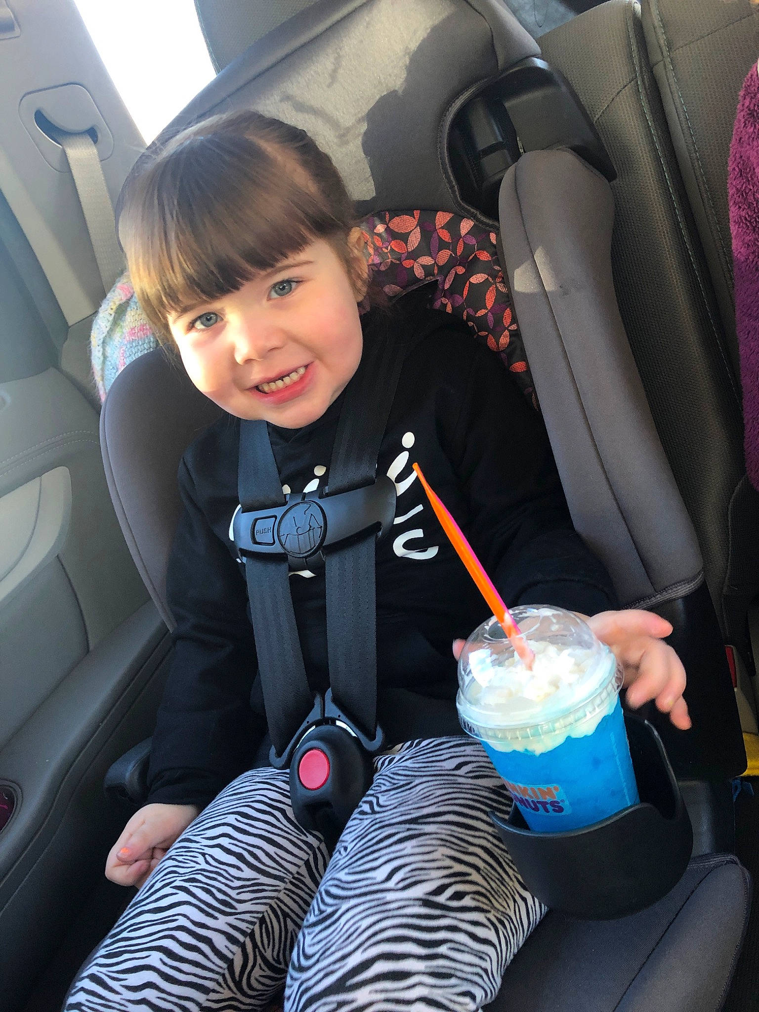 Evianna joined the competition — help win amazing prizes! auto_part, baby_in_car_seat, car, car_seat, car_seat_cover, child, family_car, head_restraint, joy, passenger, person, seat_belt, toddler
