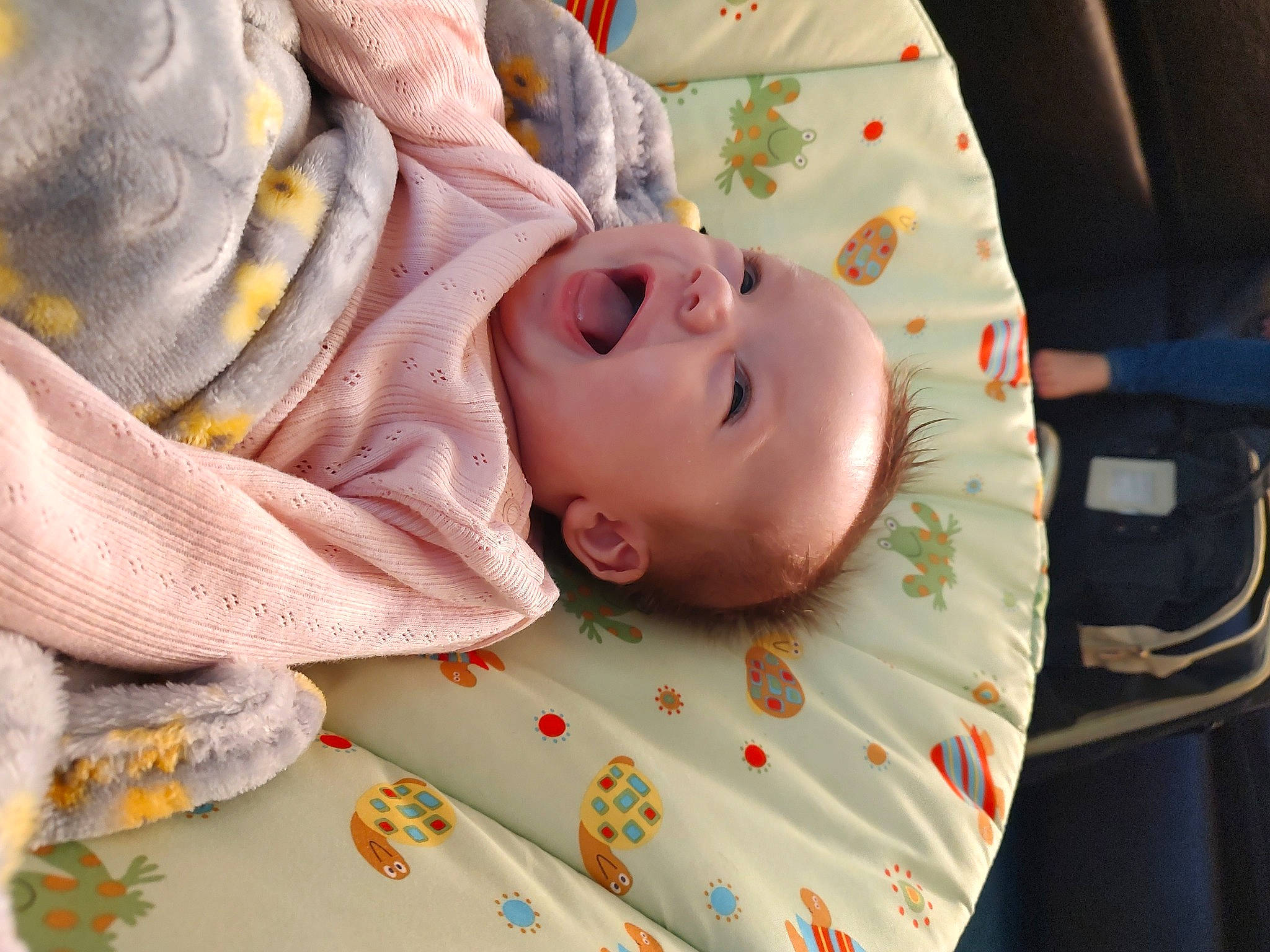 Allyson joined the competition — help win amazing prizes! baby, baby_products, baby_toddler_clothing, cheek, child, comfort, eyelash, linens, pattern, person, room, skin, sleep, sleeve, textile, toddler