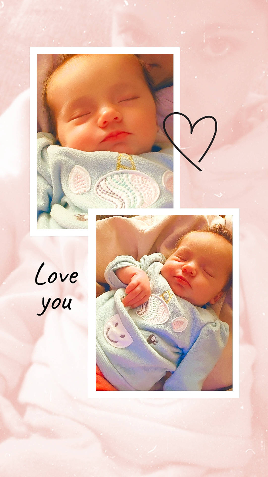 Allyson is registered to the contest to win money with this photo: art, baby, baby_sleeping, baby_toddler_clothing, cheek, comfort, eyelash, face, gesture, happy, linens, mouth, nose, person, photograph, picture_frame, skin, sleeve, smile, textile