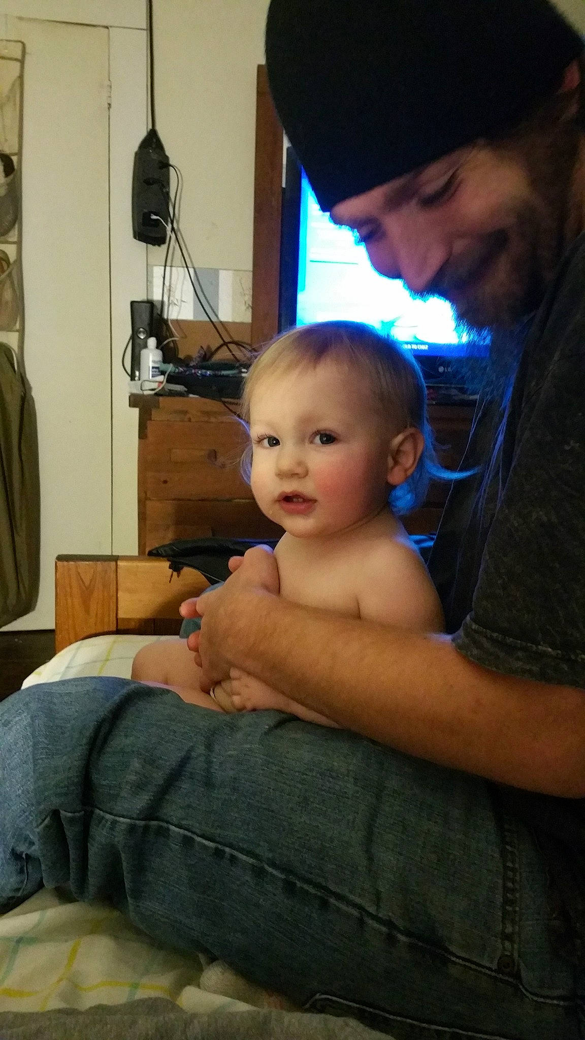 Dorian joined the competition — help win amazing prizes! baby, cheek, child, electronic_device, person, sitting, skin, toddler