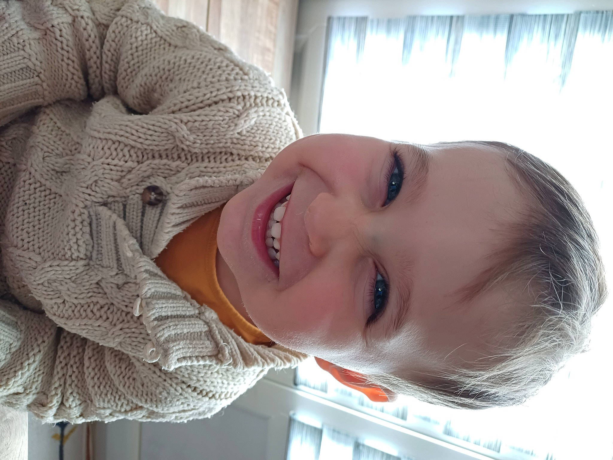 Gabriel participe au concours pour gagner de l'argent avec cette photo : cheek, child, chin, comfort, curtain, eyelash, face, fun, happy, house, jaw, joy, lip, mouth, neck, nose, person, skin, smile, toddler