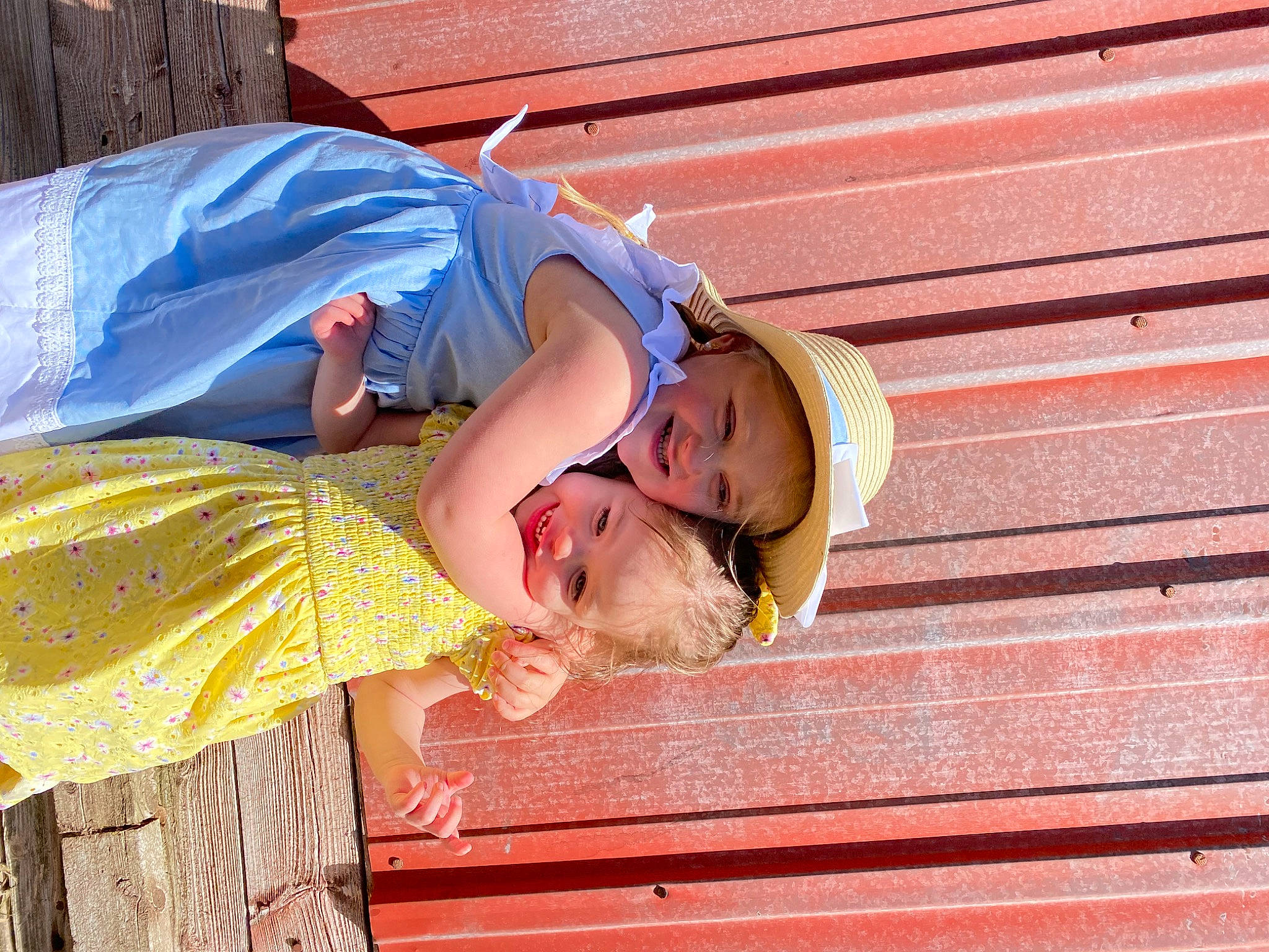 Kaliah joined the competition — help win amazing prizes! child, electric_blue, eyewear, fashion_accessory, fun, hairstyle, happy, hat, human_body, human_leg, joy, leisure, magenta, orange, pattern, person, pink, red, sunglasses, toddler