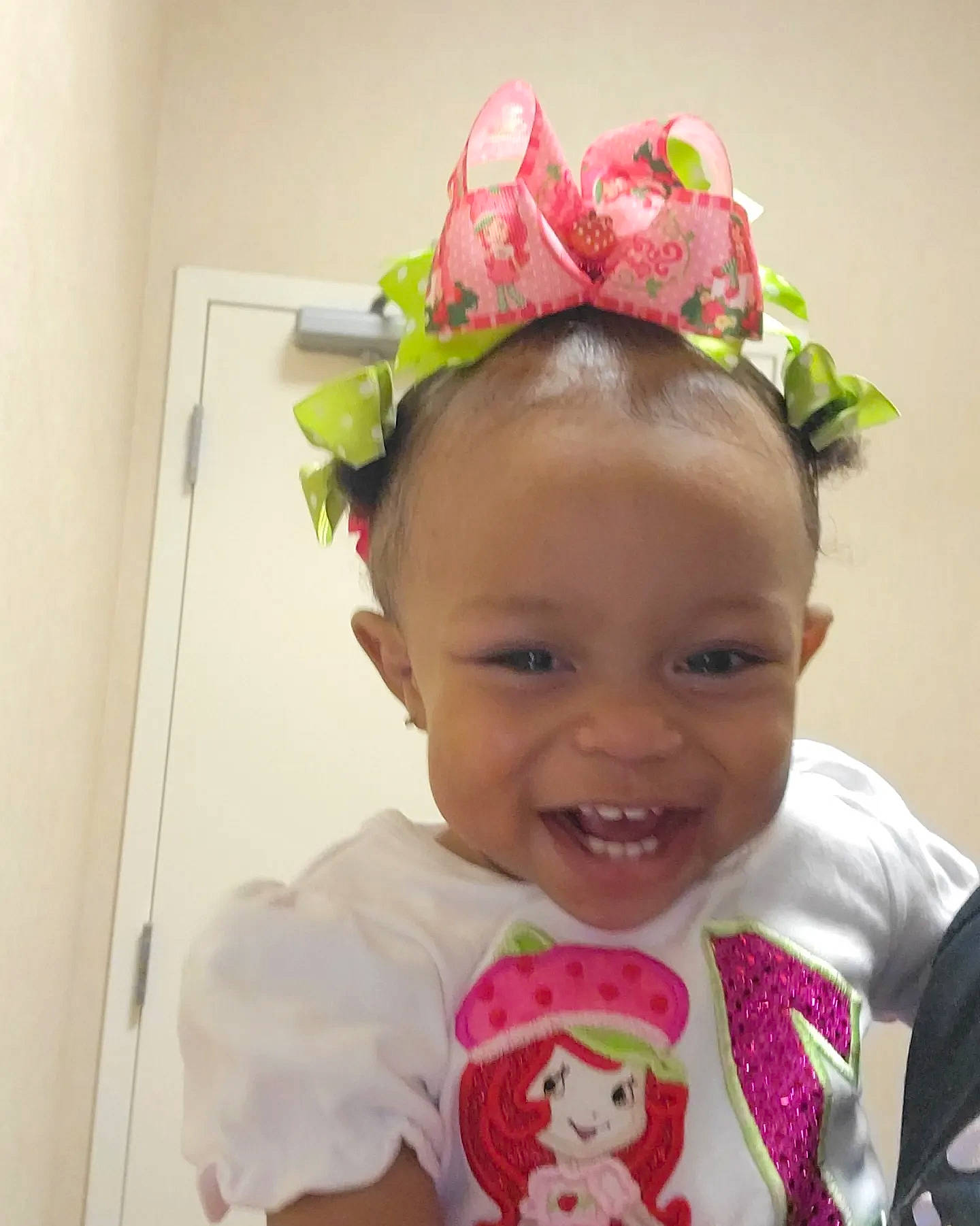 Azalea joined the competition — help win amazing prizes! baby, baby_toddler_clothing, cheek, child, costume_hat, event, facial_expression, fashion_accessory, fun, happy, hat, head, headpiece, joy, magenta, party_supply, person, pink, plant, sleeve