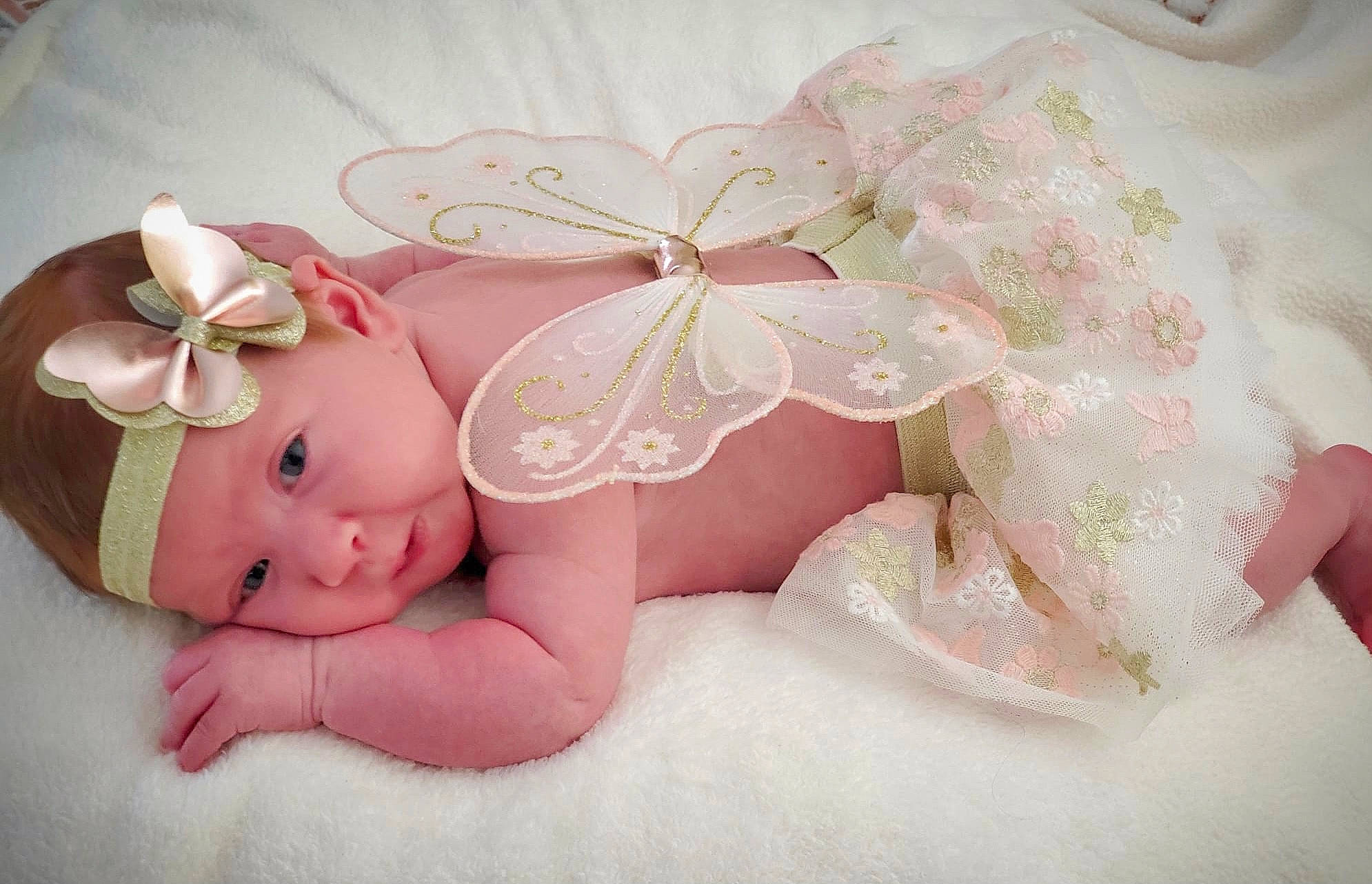 Kaya joined the competition — help win amazing prizes! baby, baby_products, baby_toddler_clothing, fawn, hair_accessory, happy, headband, headgear, headpiece, headwear, insect, jewellery, linens, mythical_creature, peach, person, petal, pink, plant, pollinator