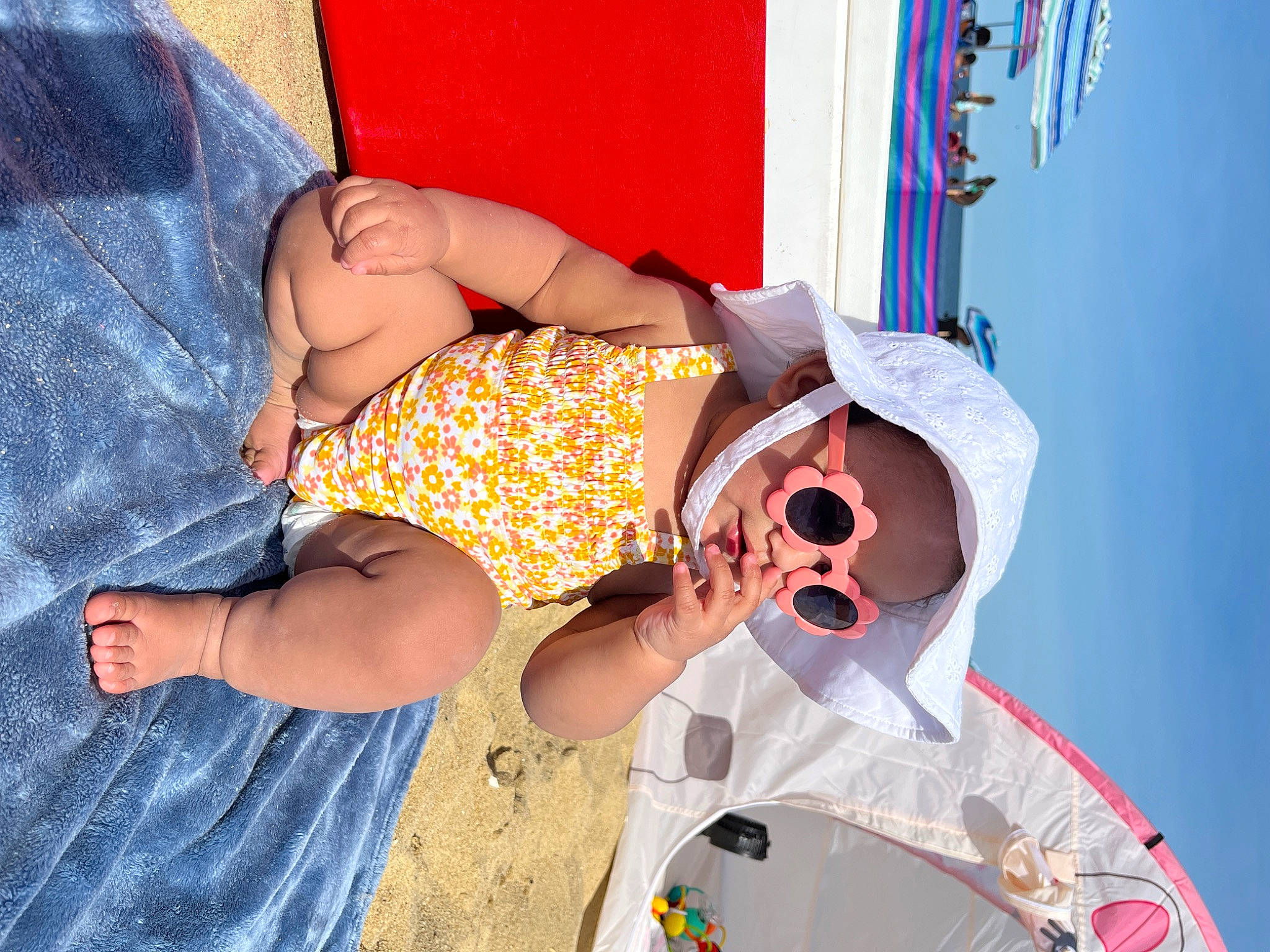 Amalia joined the competition — help win amazing prizes! child, dress, elbow, eyewear, fashion_accessory, fun, happy, hat, human_leg, knee, leisure, mouth, nail, pattern, person, personal_protective_equipment, sunglasses, t_shirt, thigh, vision_care