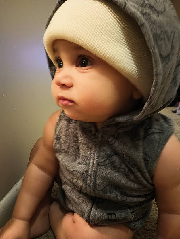 Adonis joined the competition — help win amazing prizes! baby, baby_toddler_clothing, cap, cheek, child, comfort, eyebrow, eyelash, fashion_accessory, flash_photography, headgear, headwear, iris, knit_cap, lip, nose, person, skin, sleeve, toddler