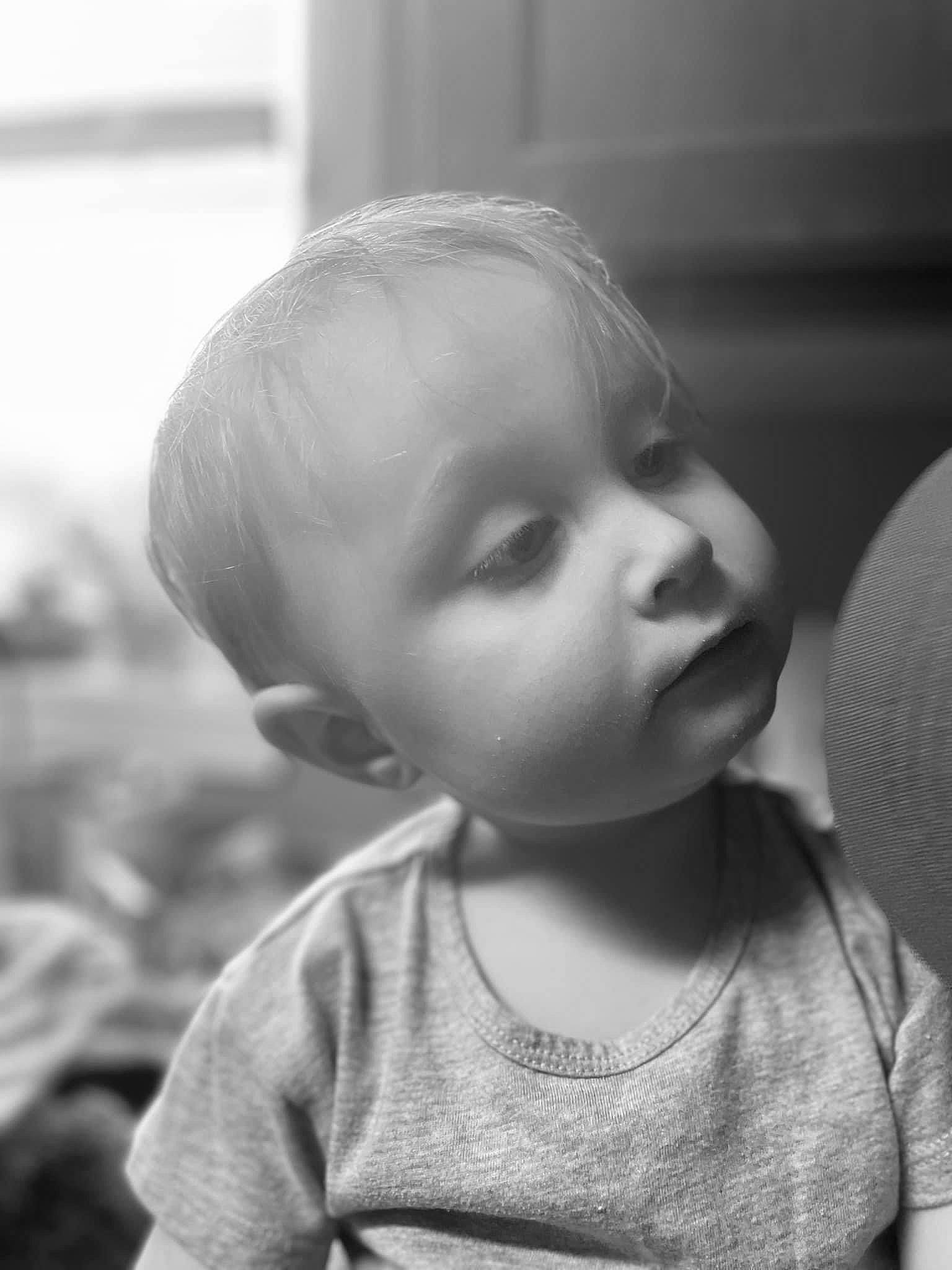 Layne joined the competition — help win amazing prizes! baby_toddler_clothing, black, black_and_white, cheek, chin, ear, eyebrow, eyelash, flash_photography, hair, happy, human_body, iris, lip, monochrome, nose, person, skin, standing, style