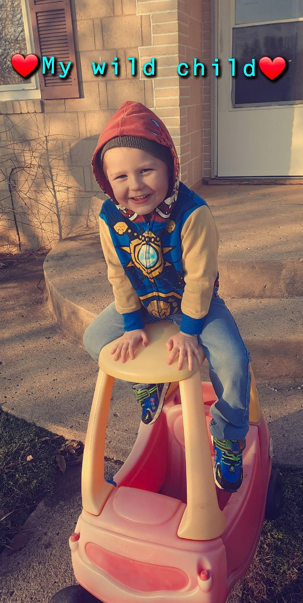 James joined the competition — help win amazing prizes! baby_toddler_clothing, blue, cool, electric_blue, eye, flash_photography, happy, headwear, human_body, joy, morning, person, photograph, pink, recreation, shoe, shorts, smile, snapshot, summer