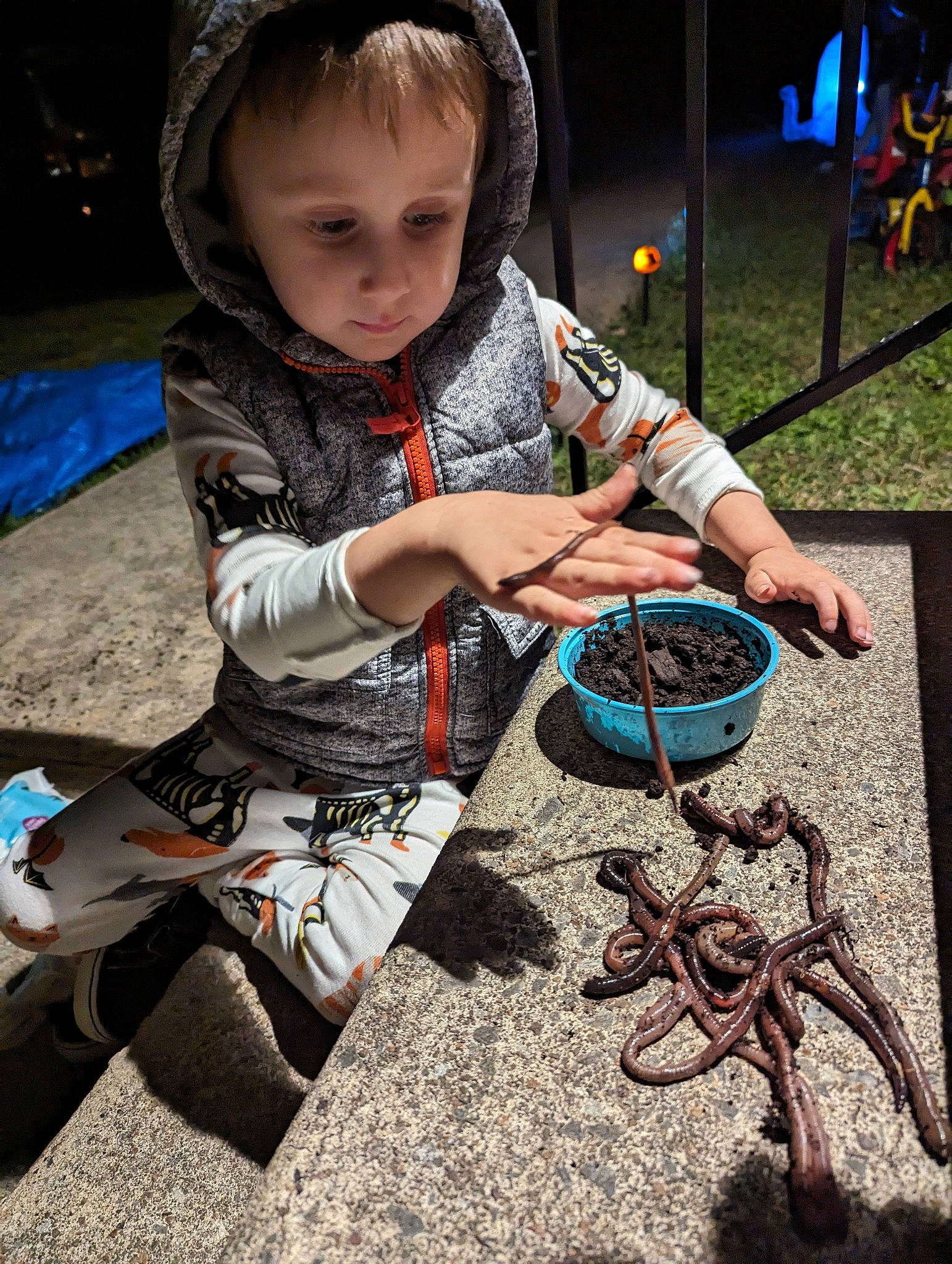 Karter joined the competition — help win amazing prizes! child, fun, grass, hairstyle, leisure, metal, pattern, person, play, recreation, rope, sitting, soil, toddler, tree, visual_arts, yard