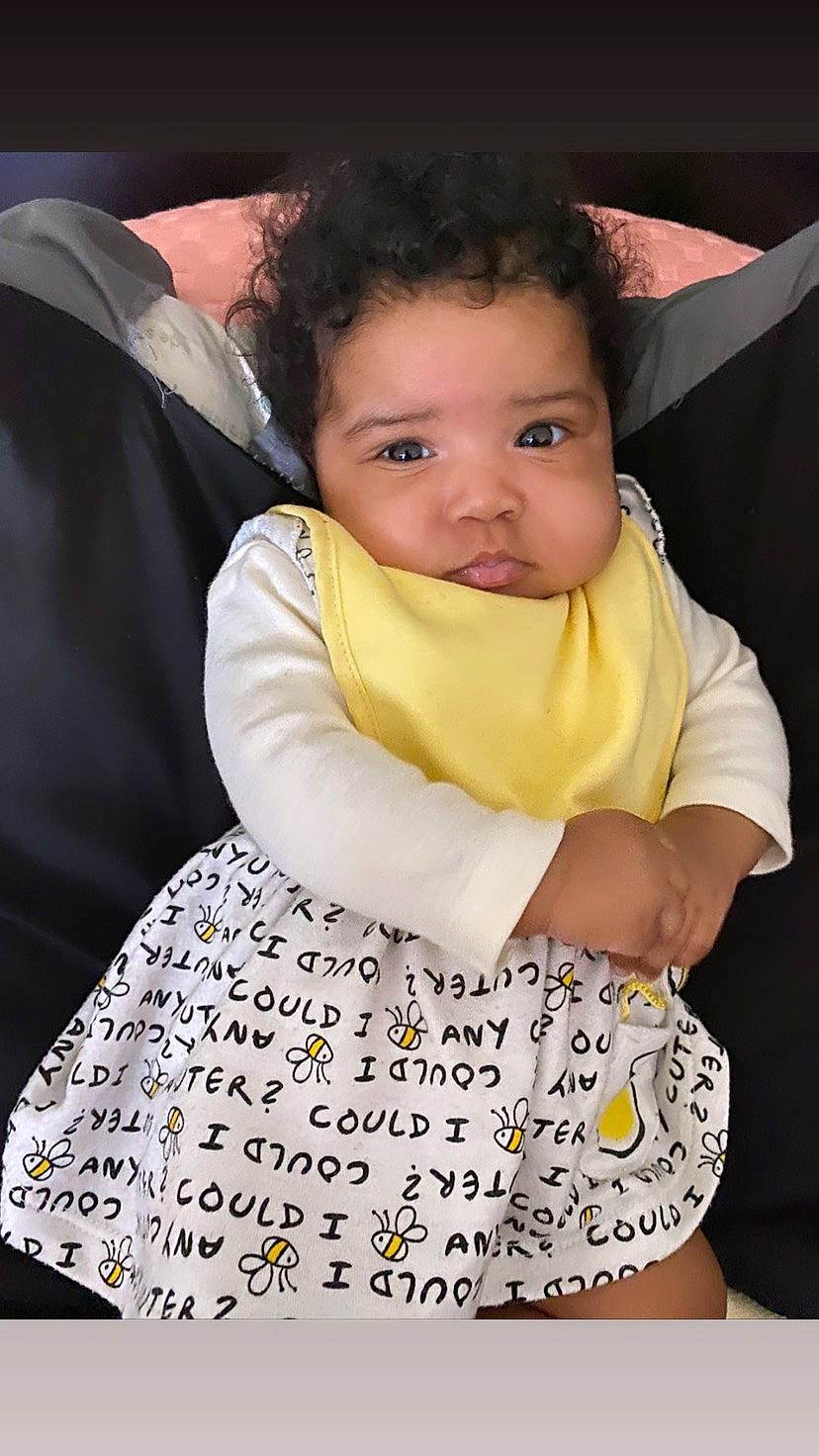 Legacy joined the competition — help win amazing prizes! arm, baby, baby_products, baby_toddler_clothing, bib, cheek, child, comfort, fashion_accessory, flash_photography, formal_wear, fun, happy, human_body, pattern, person, sitting, sleeve, toddler