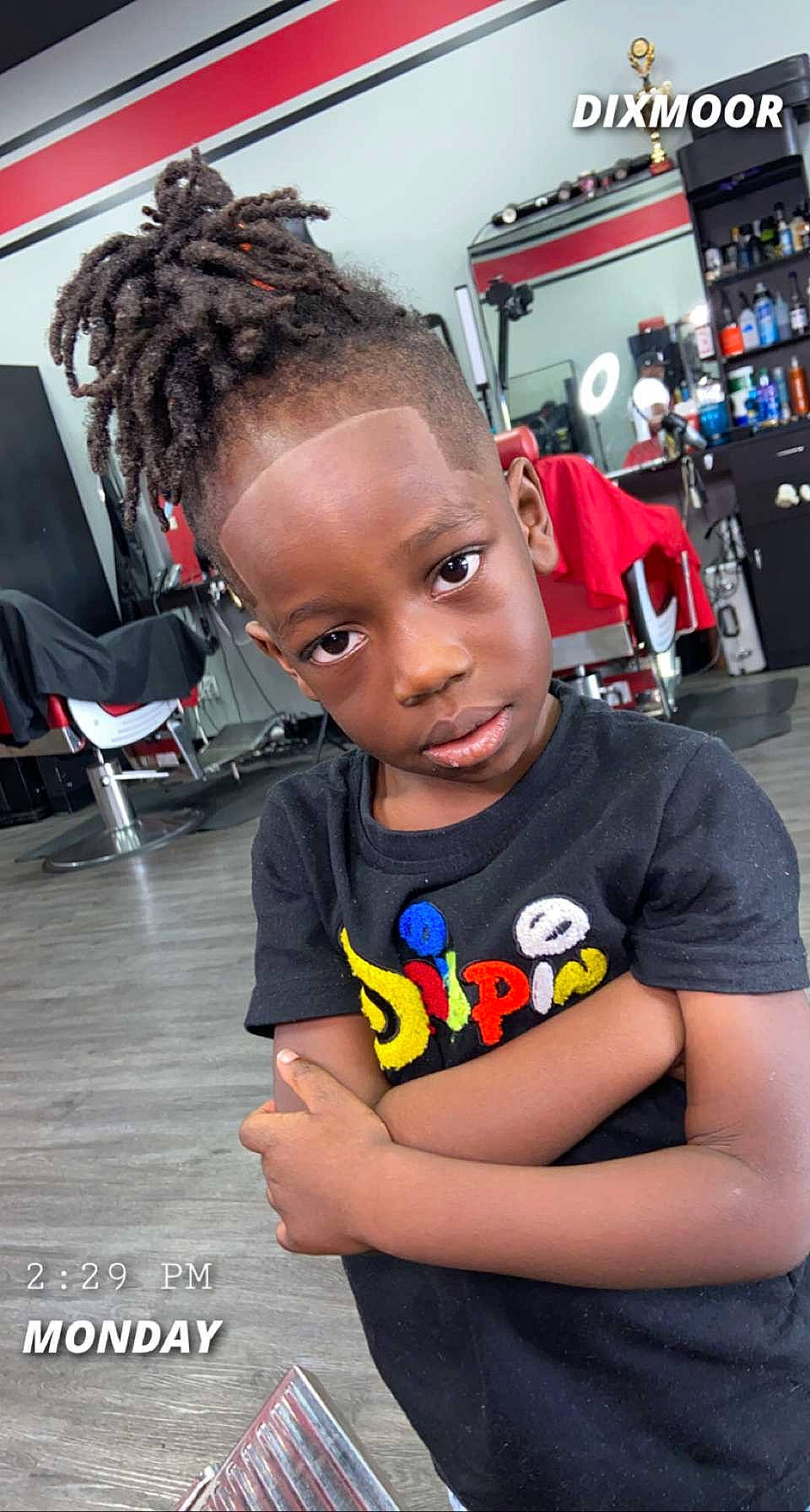 Amaree joined the competition — help win amazing prizes! chair, child, chin, cool, cornrows, dreadlocks, event, fashion_design, forehead, fun, hair, happy, joint, leisure, person, sitting, smile, standing, t_shirt, toddler