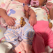 Sieanna joined the competition — help win amazing prizes! baby, infant, toddler, smiling, pacifier, cute, sleeping, cozy, blanket, pink, blue, clothing, footwear, bedtime, sleepwear, cute_expression, snuggling, happy, child, indoor