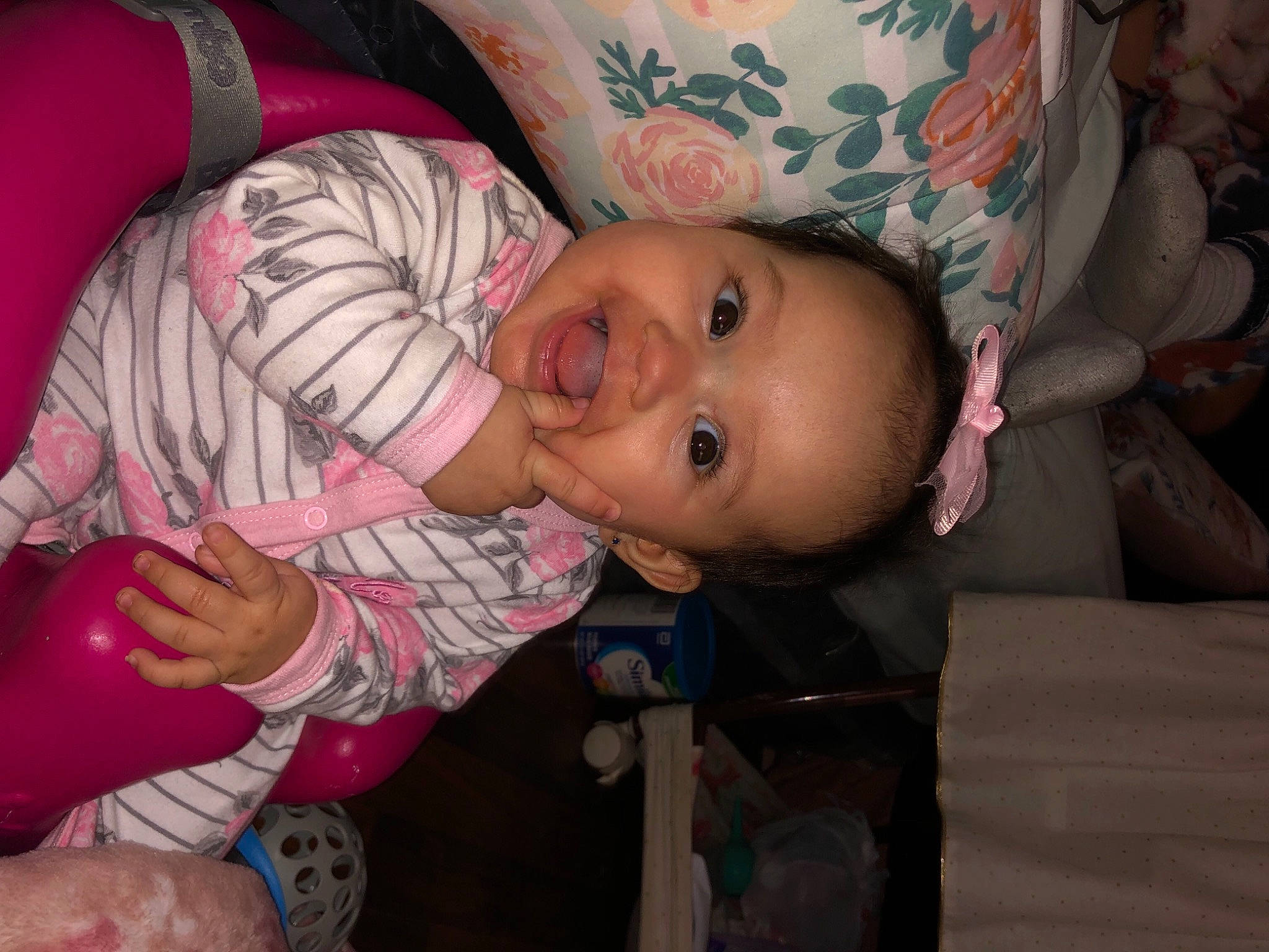 Kamila joined the competition — help win amazing prizes! arm, baby, baby_toddler_clothing, cheek, child, comfort, eyelash, fun, happy, hat, human_body, iris, lip, mouth, nail, nose, person, pink, skin, smile