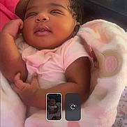 Larobin joined the competition — help win amazing prizes! baby, infant, blanket, pink, sleepy, face, arm, hand, skin, indoors, person, portrait, couch, soft, cute, resting, child, young, clothing, wrapped