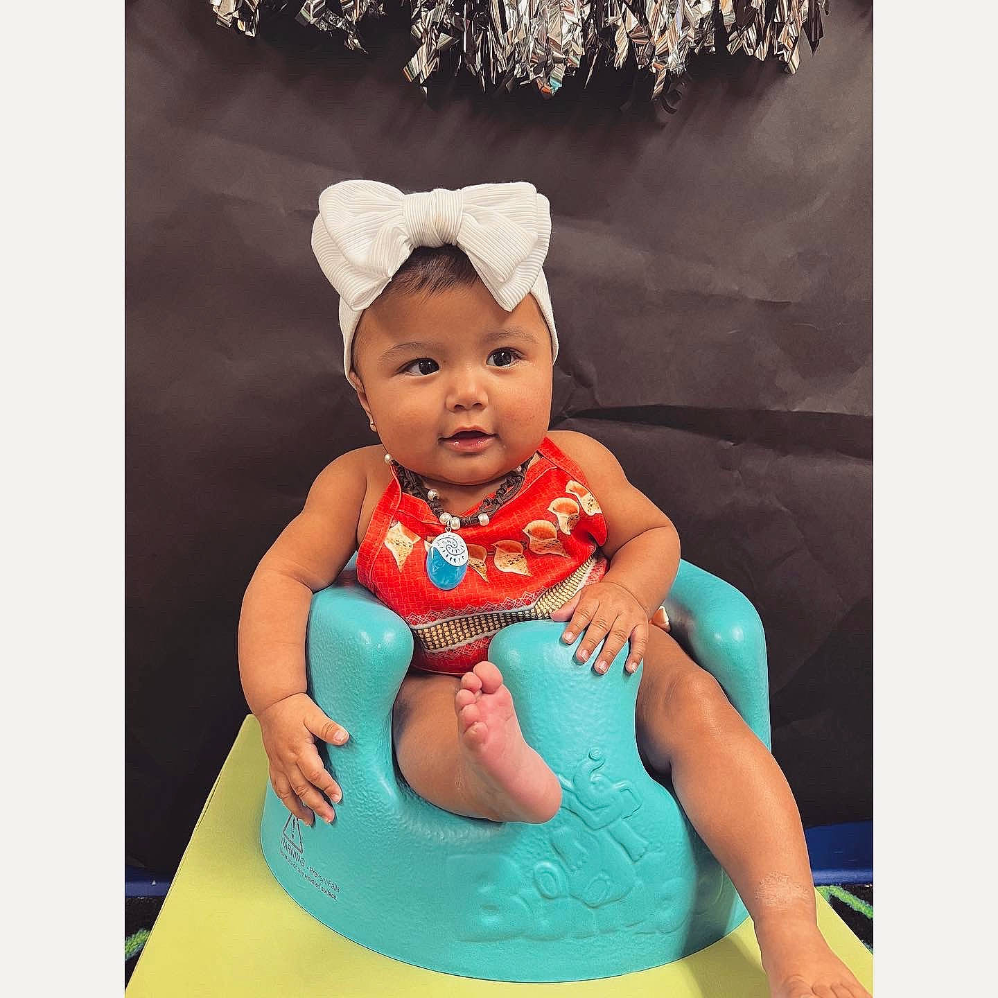 Cataleya is registered to the contest to win money with this photo: baby, baby_products, baby_toddler_clothing, child, costume_hat, fashion_accessory, fictional_character, happy, headgear, human_body, leg, nail, person, pink, sitting, sleeve, sugar_cake, t_shirt, thumb, toddler