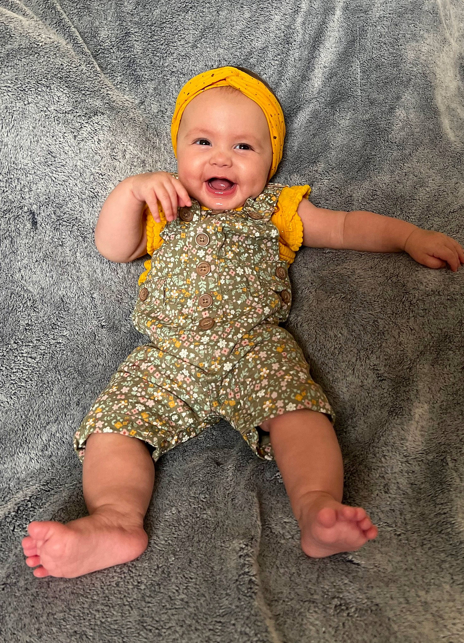 Jayla joined the competition — help win amazing prizes! baby, baby_toddler_clothing, barefoot, child, eye, face, finger, flash_photography, foot, fun, happy, headgear, headwear, human_body, human_leg, joy, people_in_nature, person, plant, smile