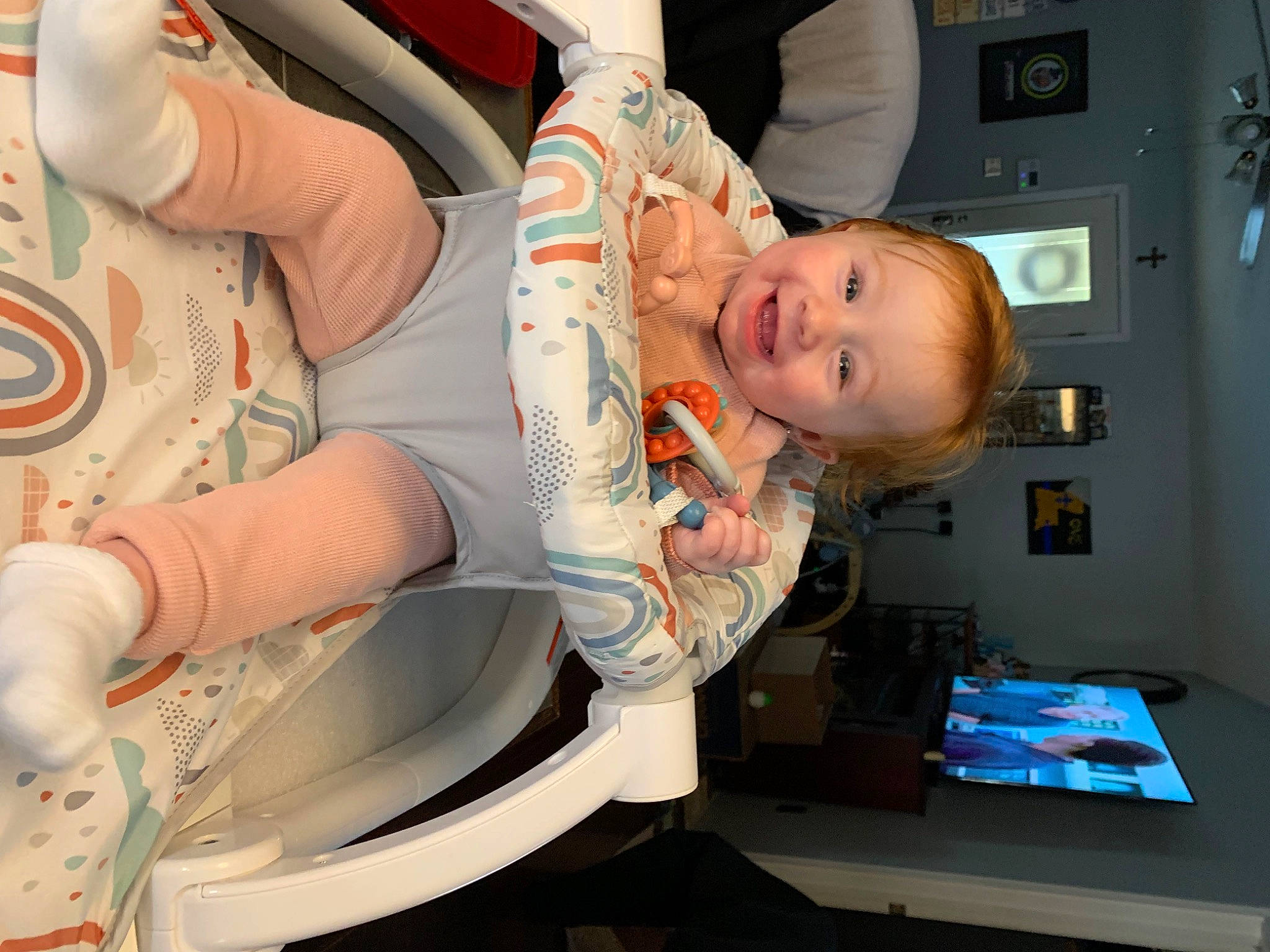 Phoebe joined the competition — help win amazing prizes! baby, baby_products, child, comfort, cooking, fun, hat, joy, machine, person, room, service, sitting, smile, t_shirt, toddler