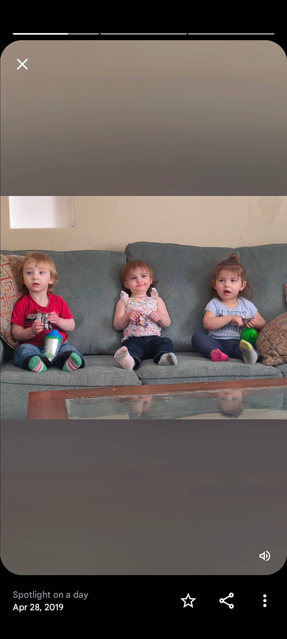 Tina Nicole joined the competition — help win amazing prizes! baby, baby_toddler_clothing, child, comfort, couch, family, flooring, fun, joy, leisure, magenta, person, play, room, sibling, sitting, symmetry, t_shirt, toddler, tree