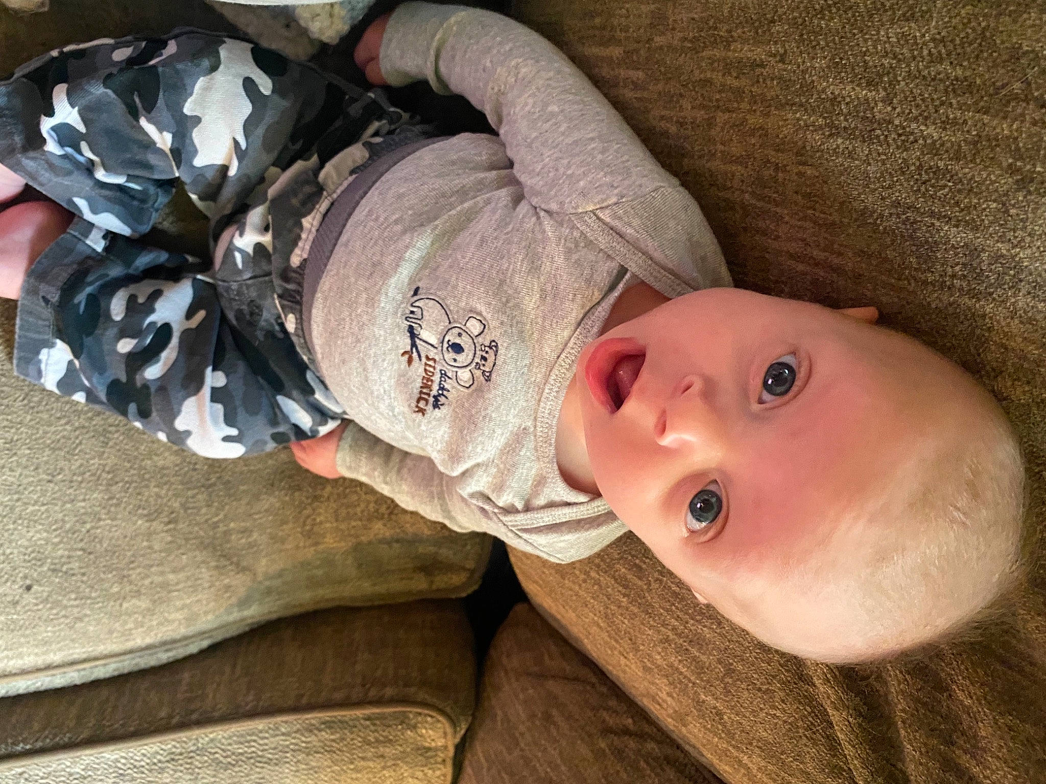 Lincoln is registered to the contest to win money with this photo: baby, baby_products, baby_sleeping, baby_toddler_clothing, cheek, child, comfort, ear, eye, eyelash, fur, happy, headgear, iris, lip, mouth, nose, person, skin, sleeve