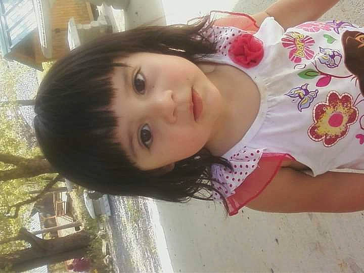 Julie Adrianna Marie joined the competition — help win amazing prizes! bangs, black_hair, cheek, chest, child, cool, ear, eyelash, fun, happy, jaw, lip, long_hair, mouth, nose, person, skin, smile, throat, toddler