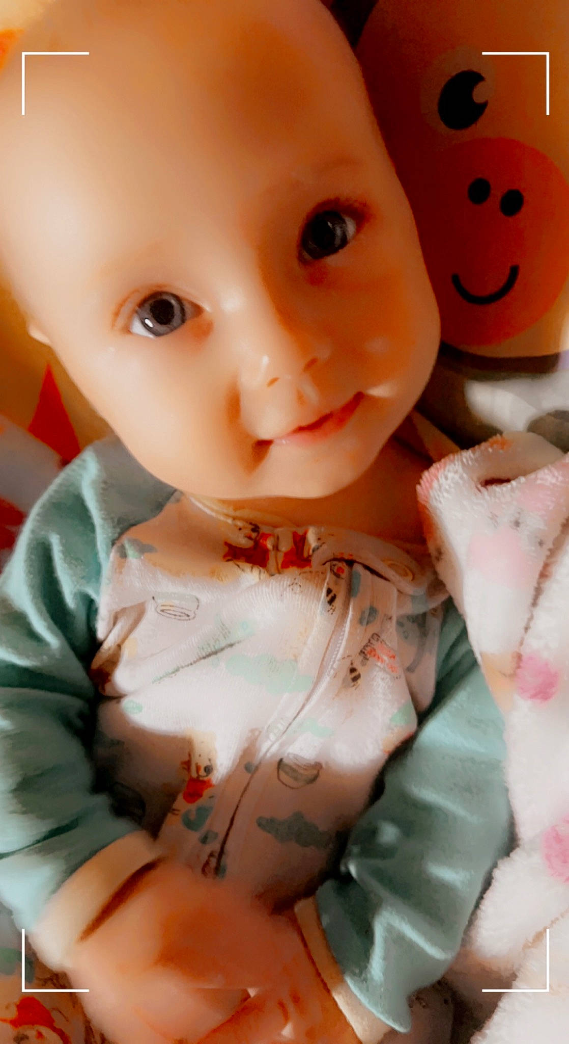 Oaklynn joined the competition — help win amazing prizes! baby_toddler_clothing, cheek, chest, child, chin, eyebrow, eyelash, finger, iris, joint, lip, mouth, neck, nose, organ, person, pink, skin, sleeve, textile