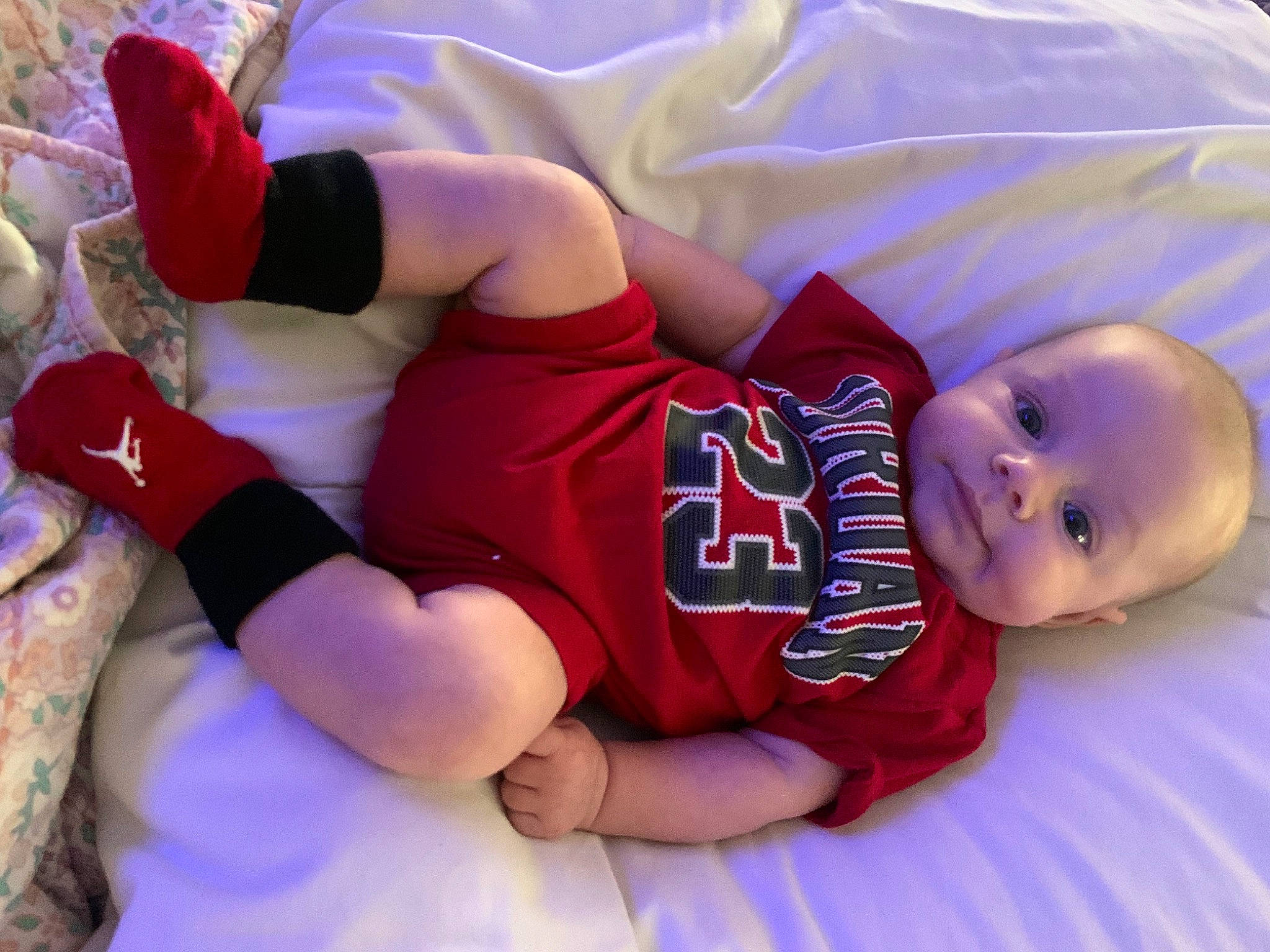 Malakhai joined the competition — help win amazing prizes! baby, baby_toddler_clothing, child, comfort, elbow, finger, fun, happy, human_body, human_leg, knee, leg, mammal, mouth, muscle, person, pink, shorts, t_shirt, textile