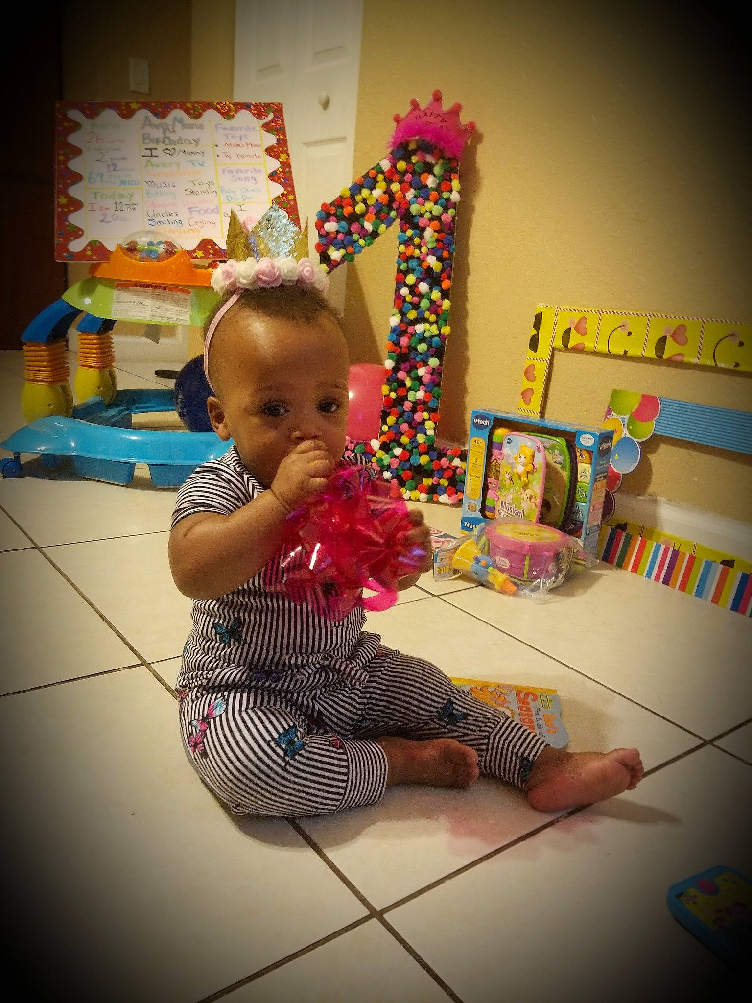 Ava-marie joined the competition — help win amazing prizes! adaptation, baby, child, fun, person, play, room, sitting, smile, toddler