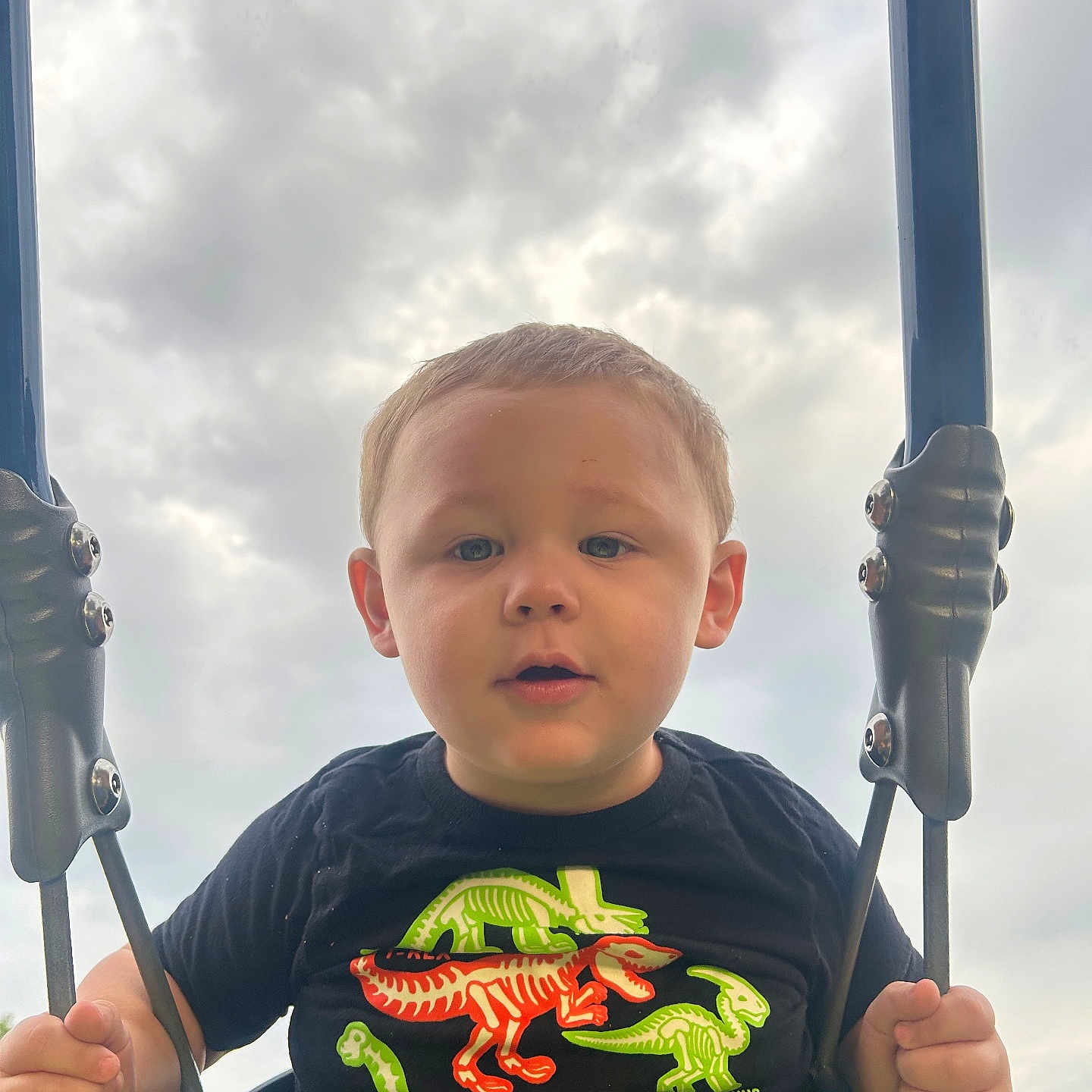 Layten joined the competition — help win amazing prizes! animal, baby, bodypart, clothing, dinosaur, face, finger, grass, gun, hand, head, outdoorplayarea, outdoors, person, photography, plant, playarea, portrait, reptile, t_shirt