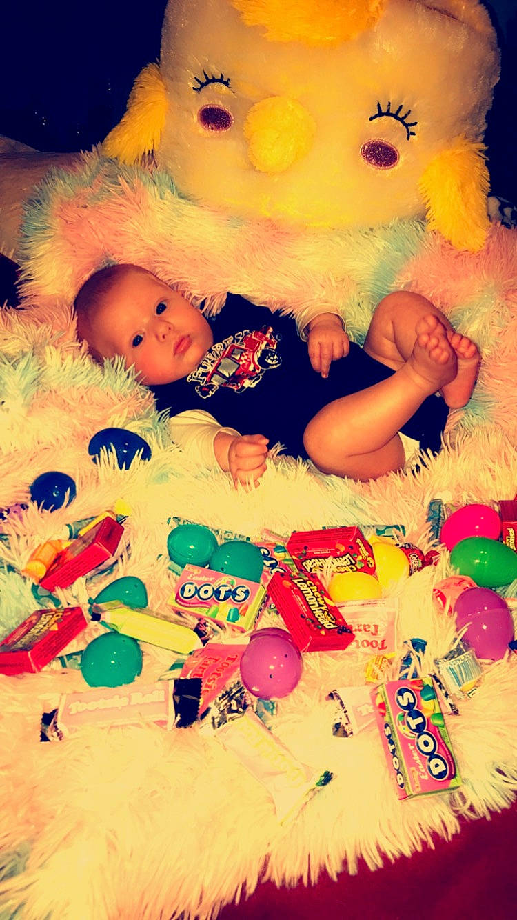 Griffin joined the competition — help win amazing prizes! art, baby, baby_toddler_clothing, cheek, child, event, facial_expression, fun, happy, light, love, people_in_nature, person, pink, play, red, room, sweetness, textile, toddler