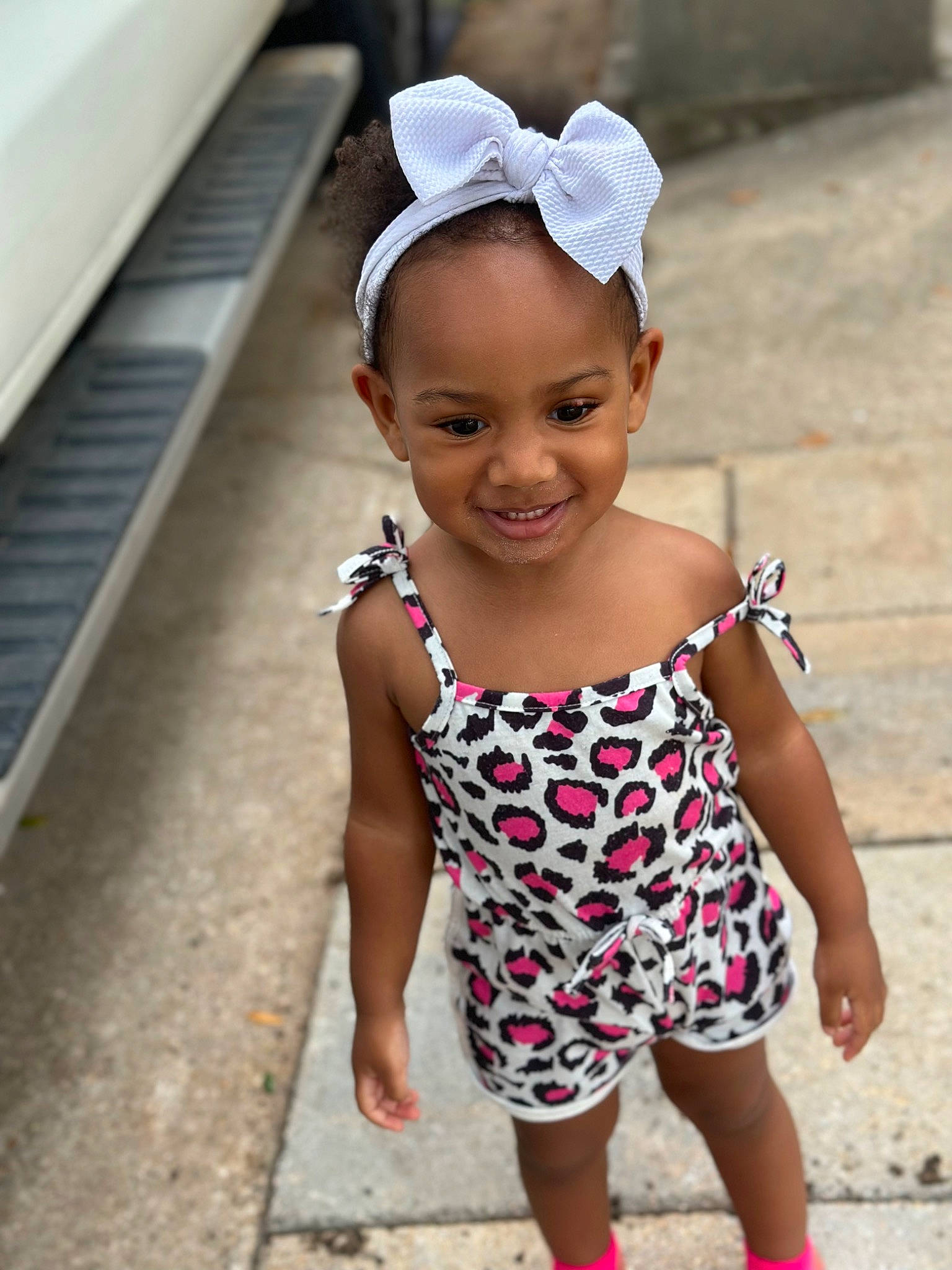 Noelle joined the competition — help win amazing prizes! baby, baby_toddler_clothing, cap, child, day_dress, eye, face, fashion_accessory, fun, happy, head, iris, joy, pattern, person, pink, skin, sleeve, smile, toddler
