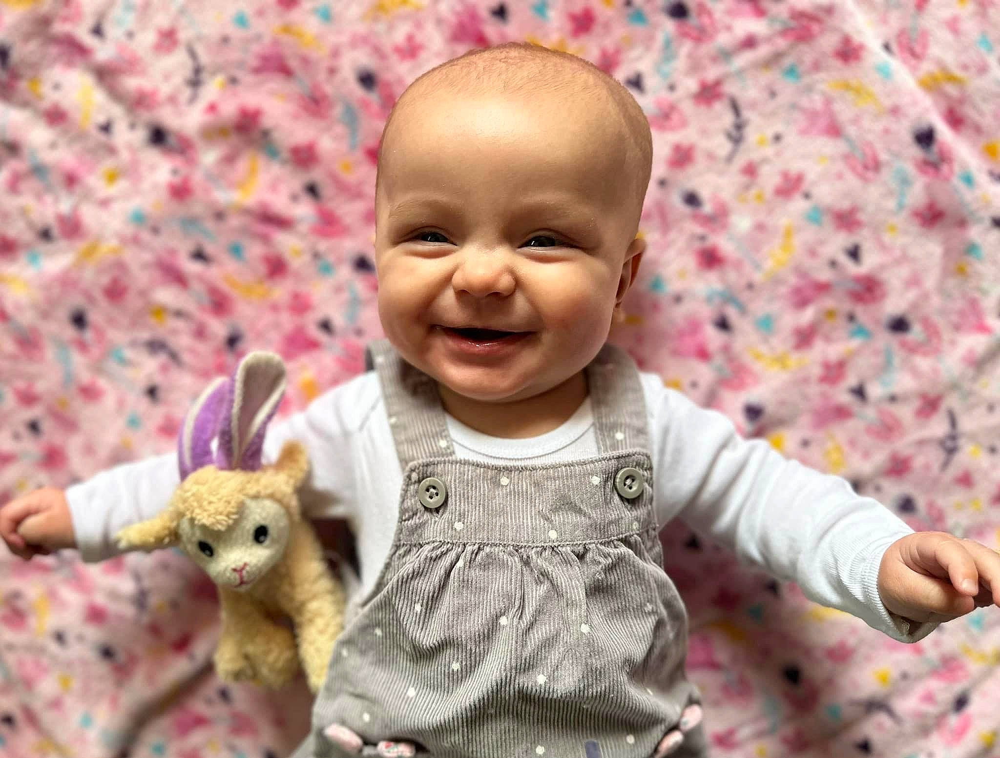 Avery joined the competition — help win amazing prizes! art, baby, baby_toddler_clothing, cheek, child, doll, eye, face, happy, head, human_body, joy, nose, people_in_nature, person, pink, product, skin, smile, textile