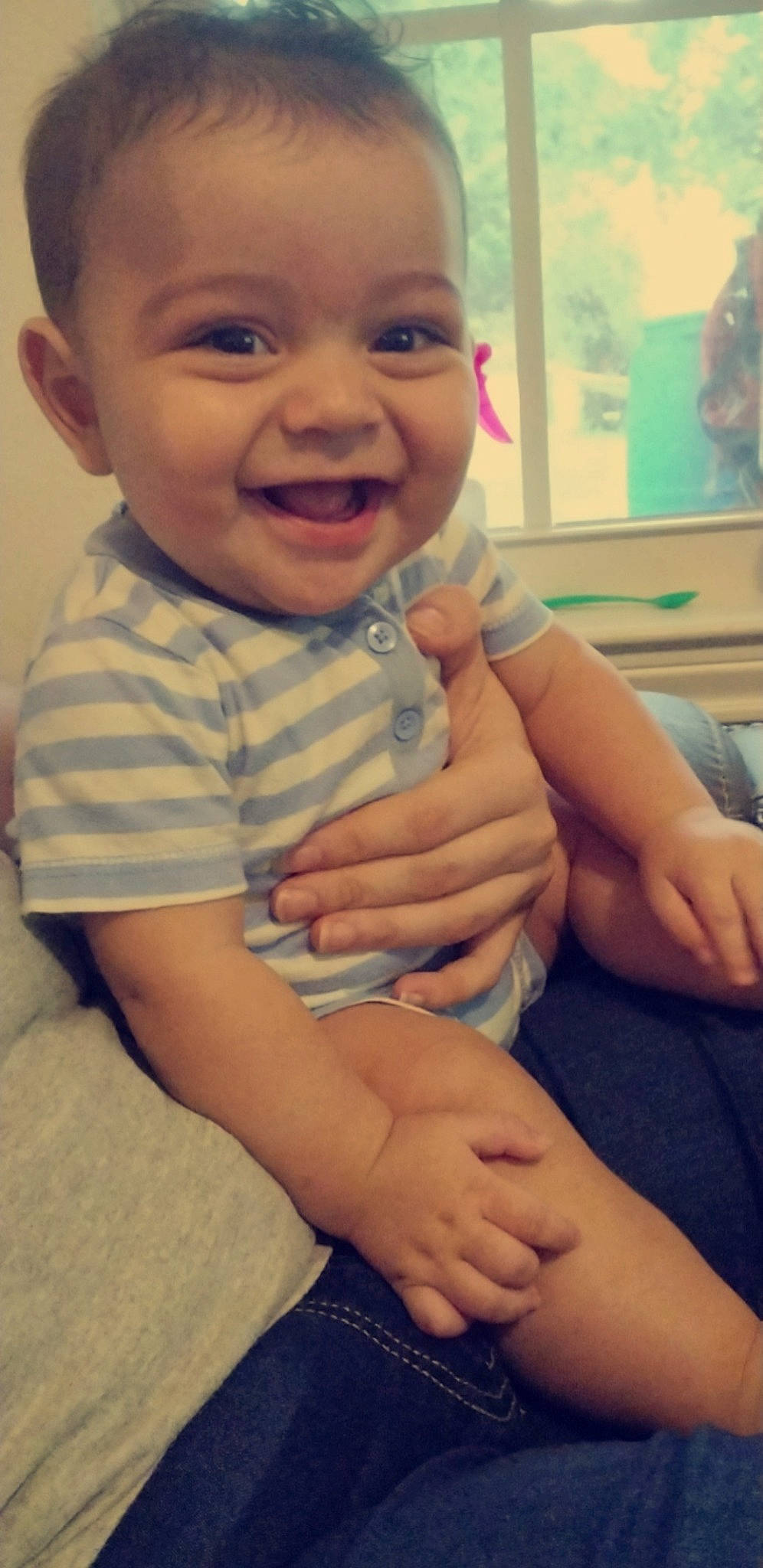 Liam is registered to the contest to win money with this photo: baby_toddler_clothing, cheek, chest, comfort, cool, elbow, finger, gesture, happy, joint, joy, lip, mouth, muscle, nose, person, skin, sleeve, smile, standing