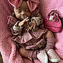 Leilani is registered to the contest to win money with this photo: baby, infant, sleeping, pink, bow, headband, pacifier, blanket, dress, socks, shoes, purse, bracelet, hand, cozy, plush, portrait, accessory, newborn, teether