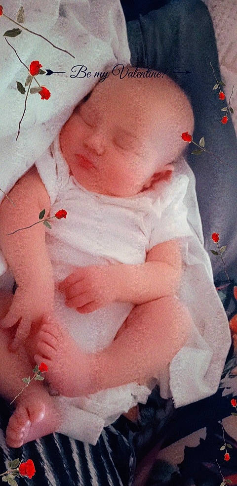 Allie Jane is registered to the contest to win money with this photo: baby, baby_products, baby_sleeping, baby_toddler_clothing, cheek, child, comfort, face, finger, hand, lip, mouth, nail, pattern, person, pink, skin, sleeve, thumb, toddler