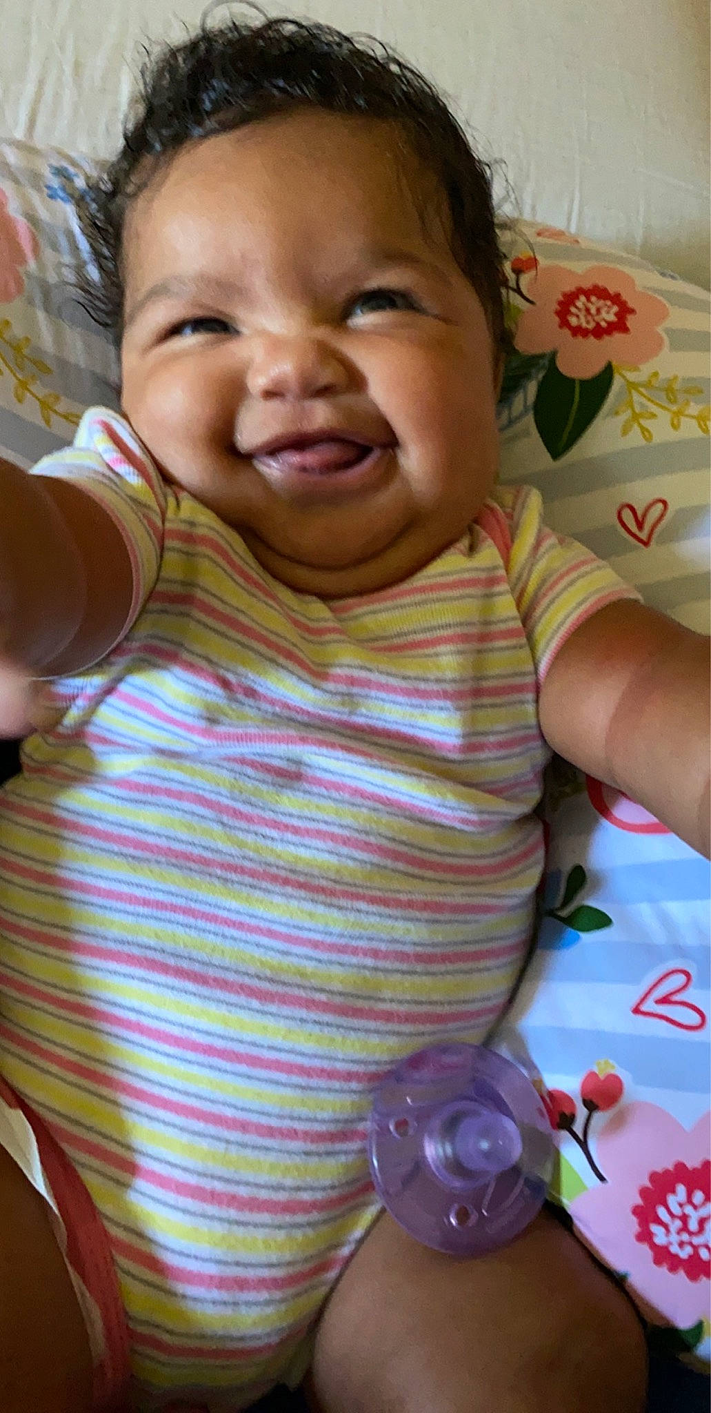 Blessyn joined the competition — help win amazing prizes! baby, baby_toddler_clothing, cheek, child, facial_expression, happy, neck, nose, person, pink, play, skin, smile, toddler