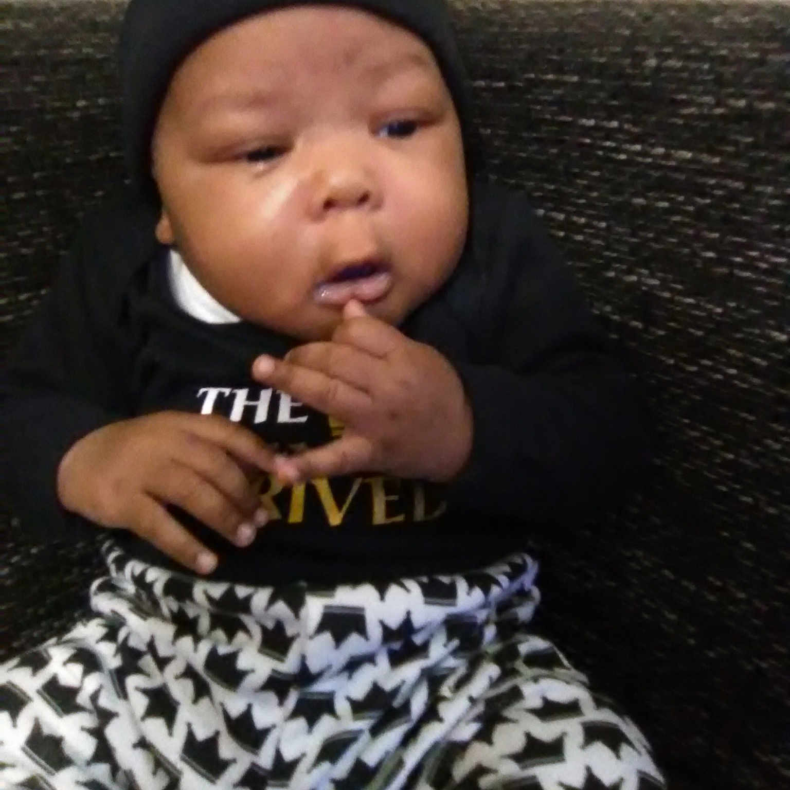 Cairo joined the competition — help win amazing prizes! baby, cheek, child, cool, forehead, hair_accessory, head, headgear, nose, person, toddler