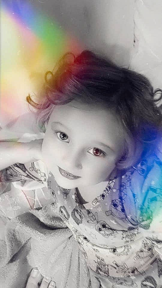 Beverley is registered to the contest to win money with this photo: art, brown_hair, child, eyebrow, eyelash, fashion_design, flash_photography, grass, happy, illustration, iris, lip, long_hair, magenta, paint, painting, person, portrait_photography, skin, smile