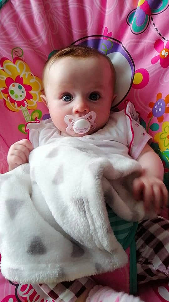 Abbey joined the competition — help win amazing prizes! baby, cheek, child, head, person, pink, smile, toddler