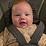 Raphaël a rejoint le concours — aidez-le/la à gagner de superbes lots ! baby, infant, smile, face, eyes, car_seat, seatbelt, clothing, cute, child, straps, happy, indoors, portrait, closeup, baby_outfit, seat, child_safety, infant_clothing, baby_face