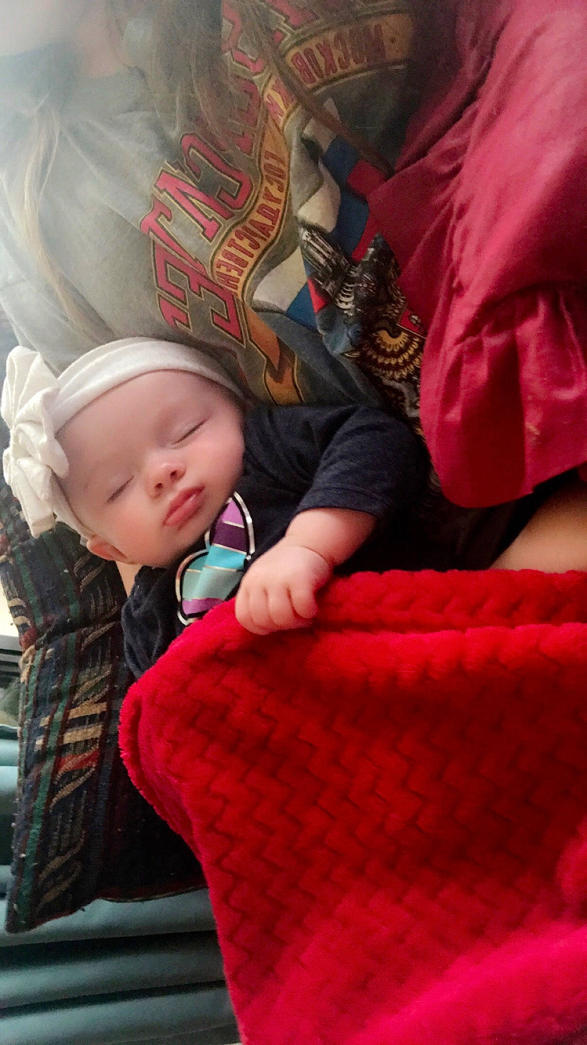 Sofie Lynn is registered to the contest to win money with this photo: baby, child, finger, headwear, person, red, toddler