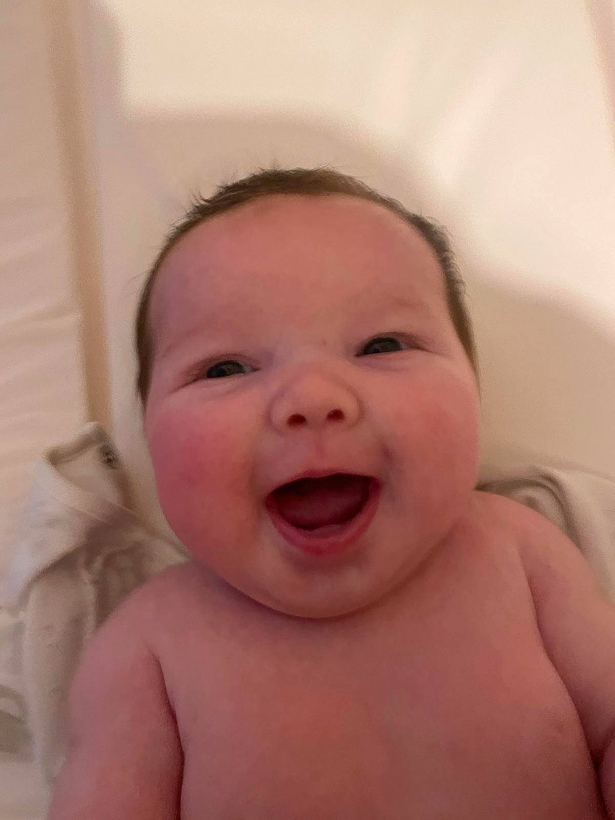 Joelie joined the competition — help win amazing prizes! baby, cheek, ear, eye, eyebrow, eyelash, forehead, gesture, happy, human_body, iris, jaw, lip, mouth, neck, nose, person, skin, smile, tongue