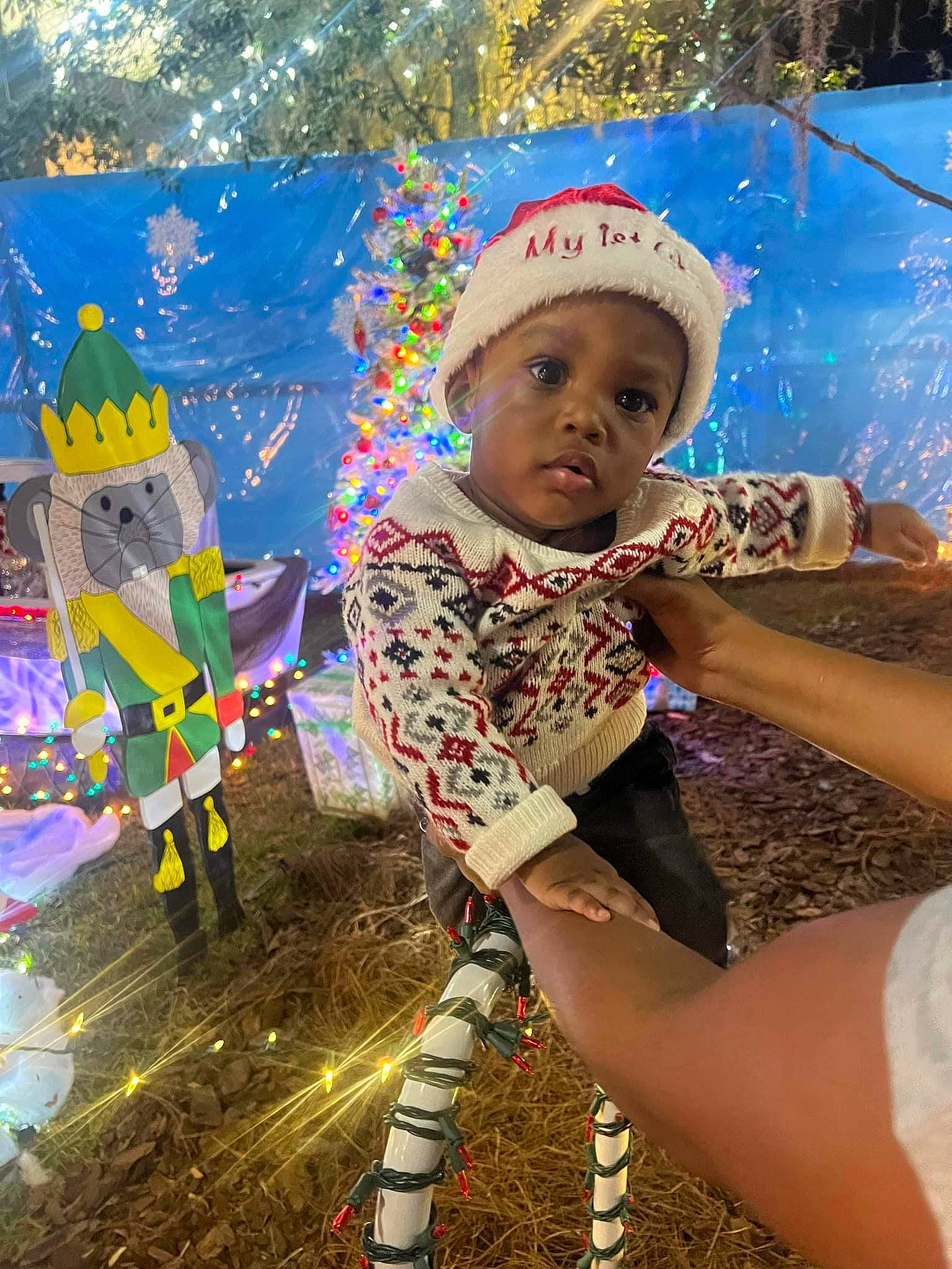 Sakai James is registered to the contest to win money with this photo: artist, cap, child, event, fashion_accessory, fun, grass, happy, headwear, human_leg, jewellery, leisure, magenta, people_in_nature, person, play, recreation, soil, toddler, tree