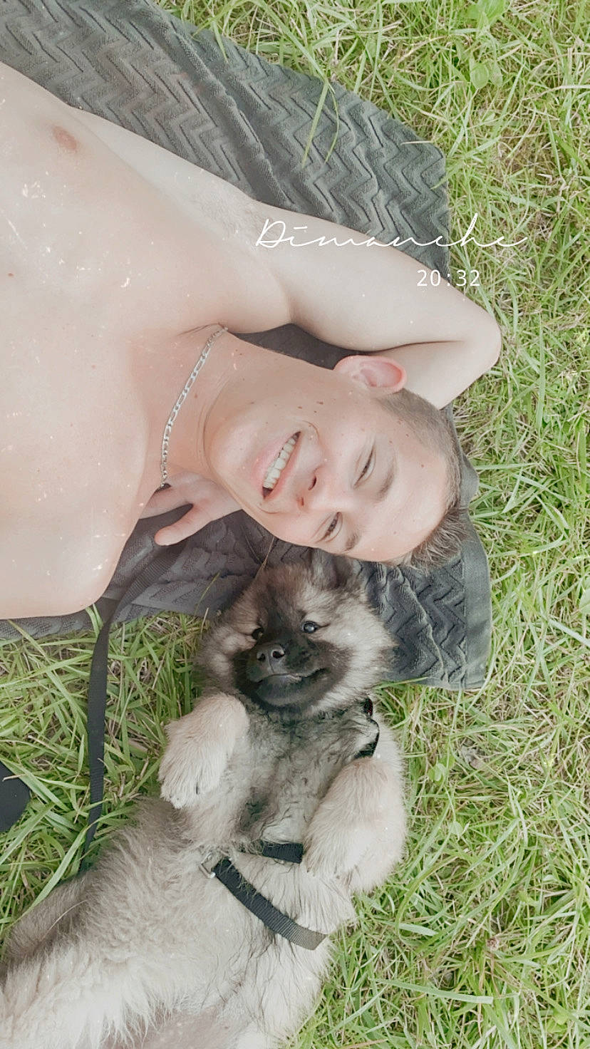 Ruby participe au concours pour gagner de l'argent avec cette photo : canidae, child, fawn, grass, photography, skin