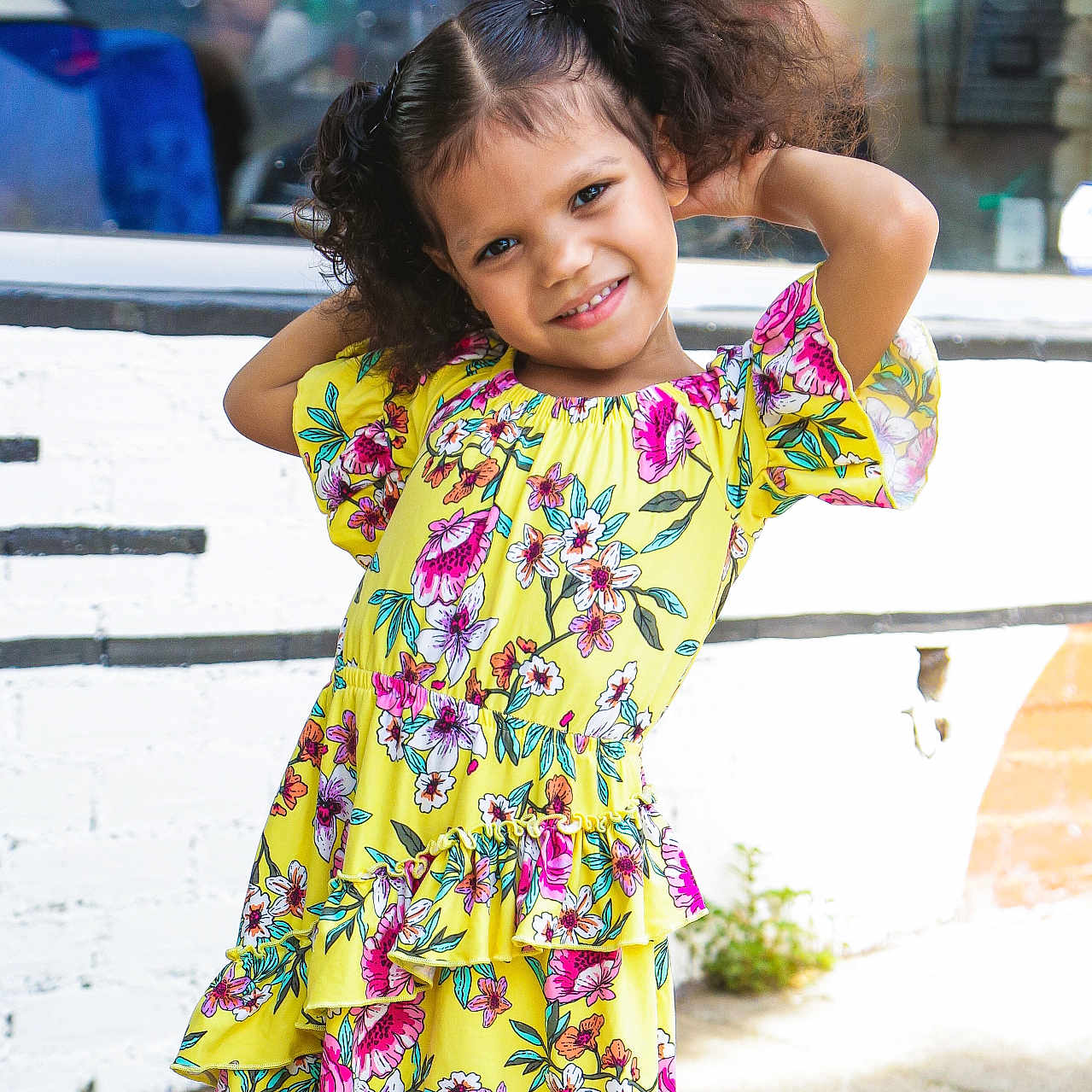Dmia joined the competition — help win amazing prizes! car, child, clothing, dress, eveningdress, face, female, formalwear, girl, happy, head, laughing, pattern, person, photography, portrait, sleeve, smile, transportation, vehicle