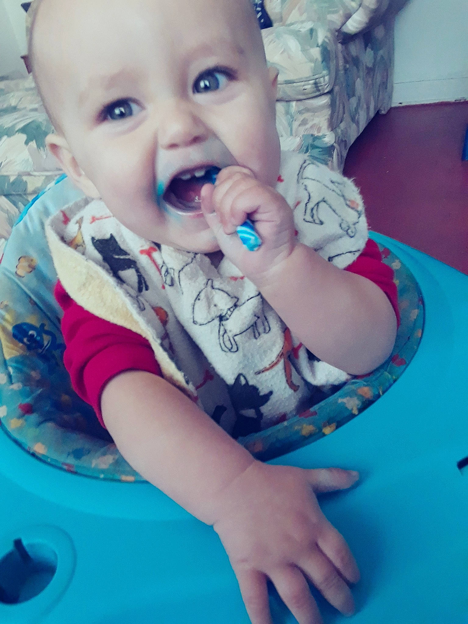 Zaven joined the competition — help win amazing prizes! arm, blue, cheek, child, cool, eye, face, finger, fun, girl, hand, head, human_hair_color, infant, lip, mouth, person, product, skin, smile