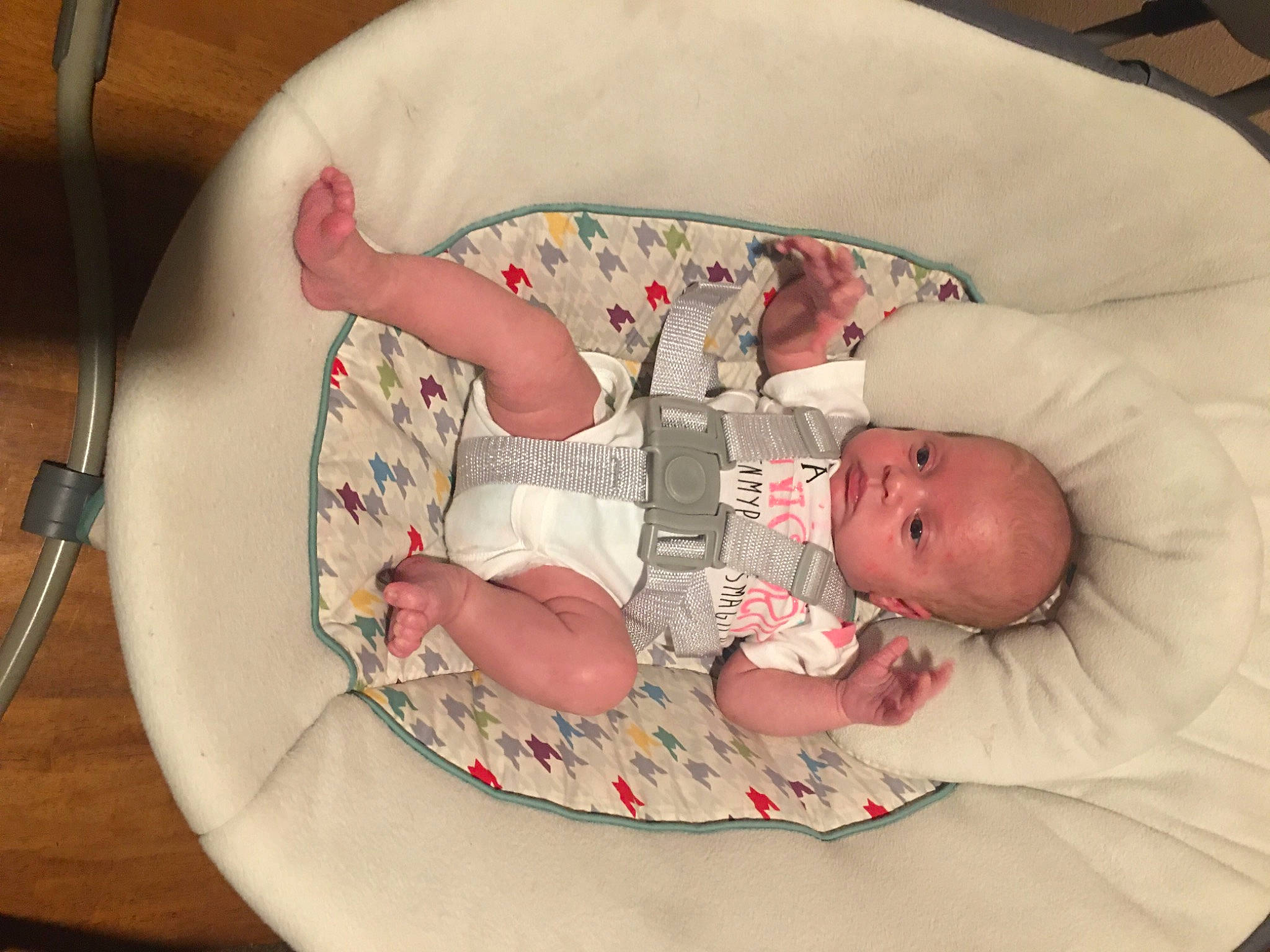 Kay joined the competition — help win amazing prizes! arm, baby, baby_products, baby_sleeping, baby_toddler_clothing, bedtime, child, circle, comfort, hand, head, headgear, human_body, infant_bed, linens, nap, person, product, room, sleep