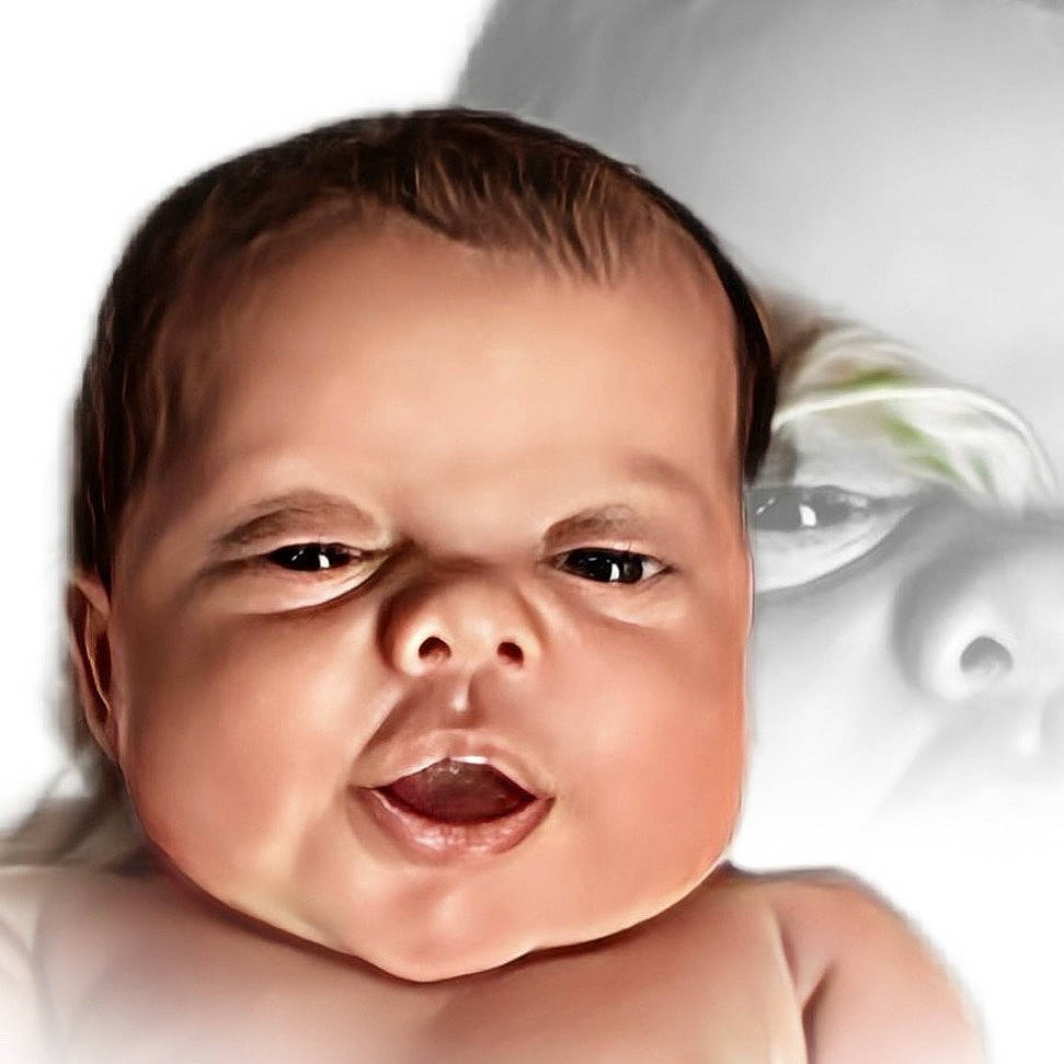 Abigail joined the competition — help win amazing prizes! baby, baby_making_funny_faces, cheek, child, close_up, ear, eyelash, flash_photography, fun, gesture, happy, iris, jaw, laugh, lip, mouth, nose, person, portrait_photography, smile