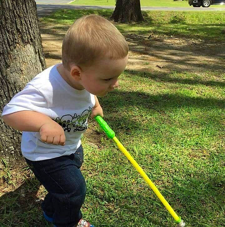 Haiden is registered to the contest to win money with this photo: child, grass, grass_family, lawn, person, play, toddler